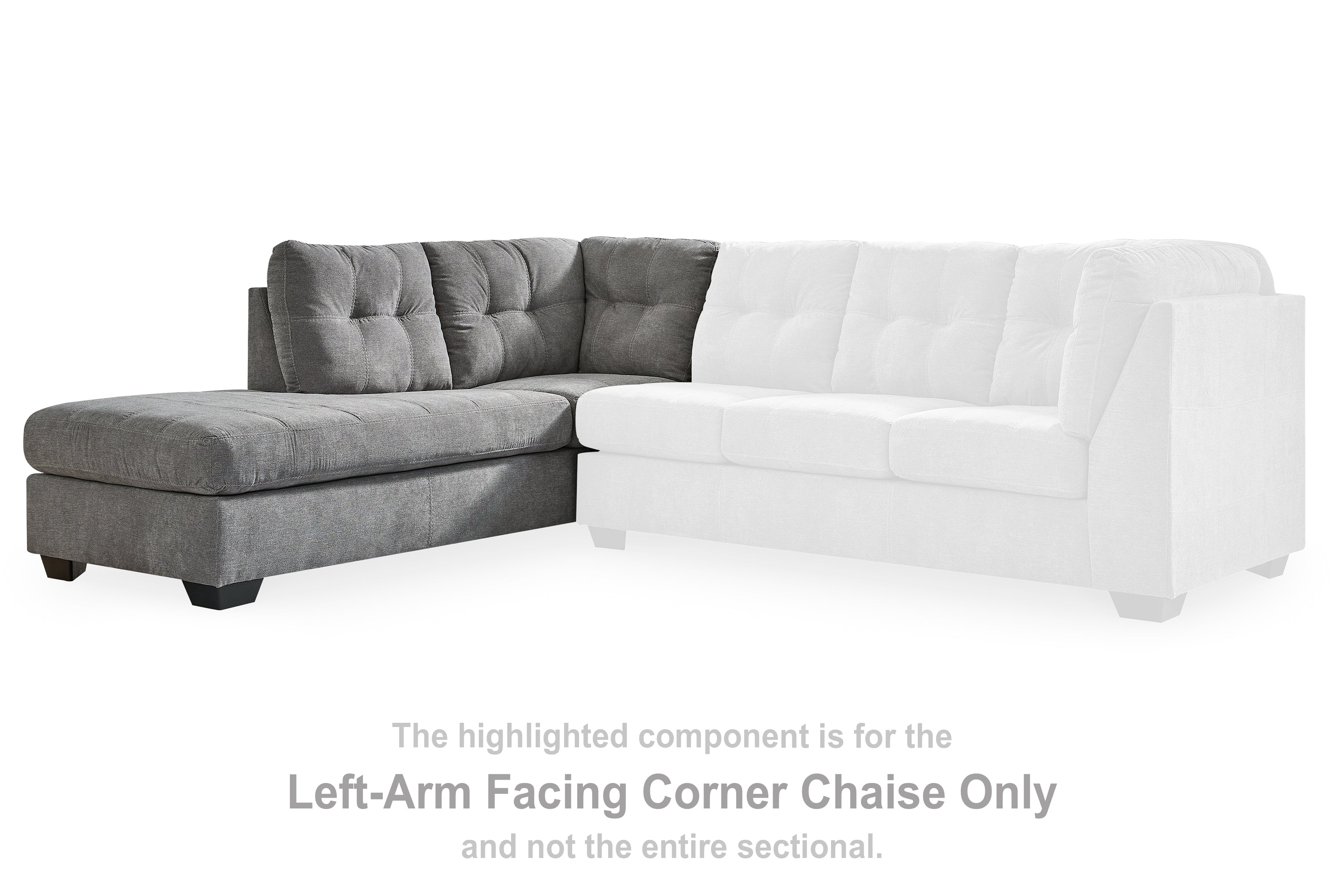Marrelton Gray Left-Arm Facing Corner Chaise - 5530516 - Bien Home Furniture & Electronics