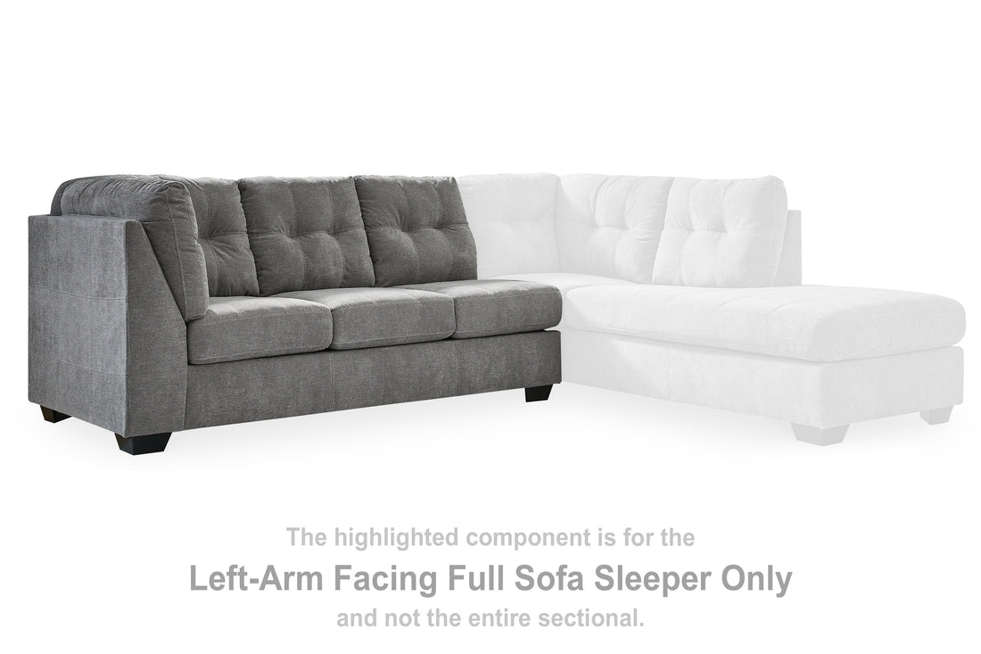 Marrelton Gray Left-Arm Facing Full Sofa Sleeper - 5530510 - Bien Home Furniture & Electronics