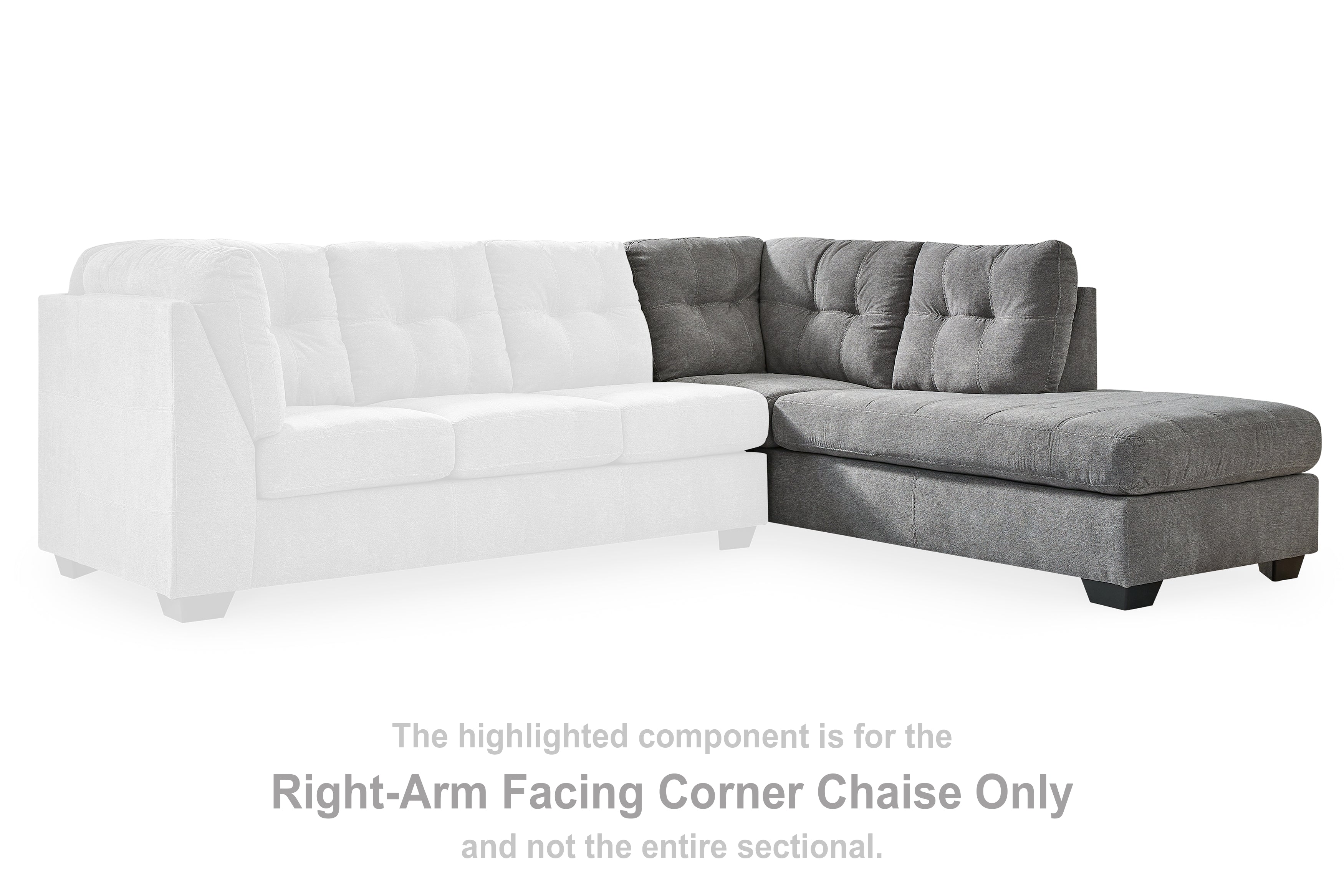 Marrelton Gray Right-Arm Facing Corner Chaise - 5530517 - Bien Home Furniture & Electronics