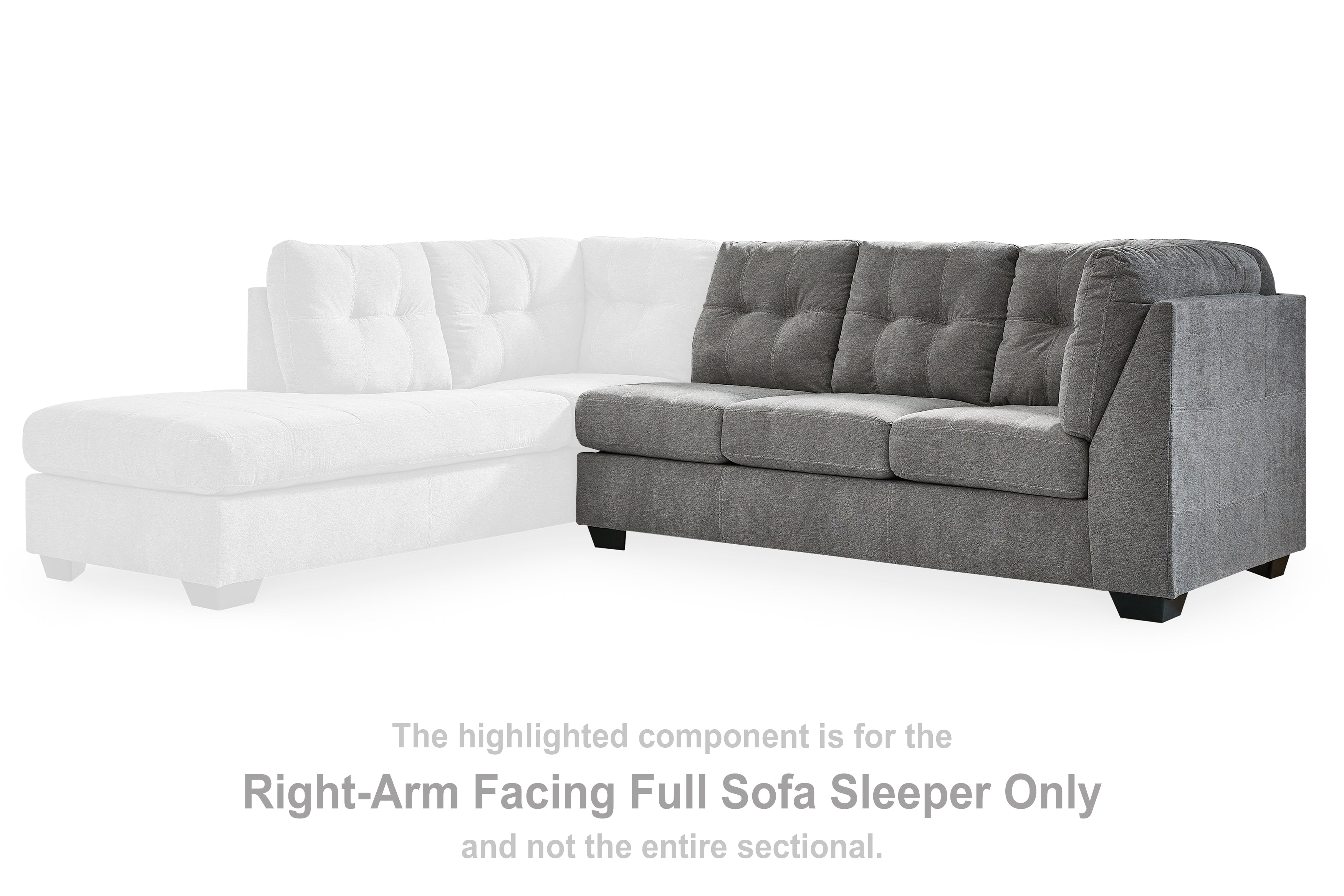 Marrelton Gray Right-Arm Facing Full Sofa Sleeper - 5530583 - Bien Home Furniture & Electronics