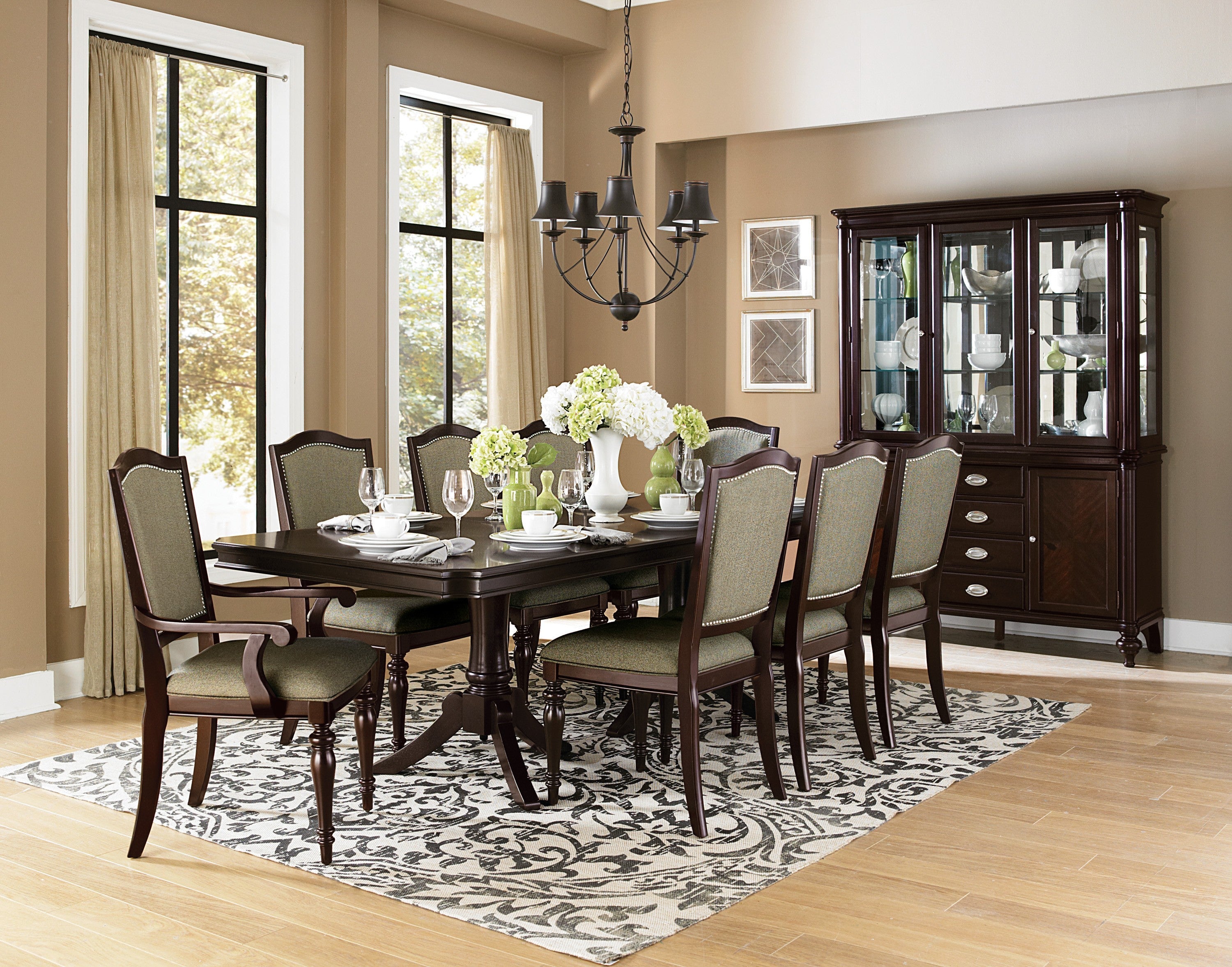 Marston Dark Cherry Buffet - 2615DC-55 - Bien Home Furniture & Electronics