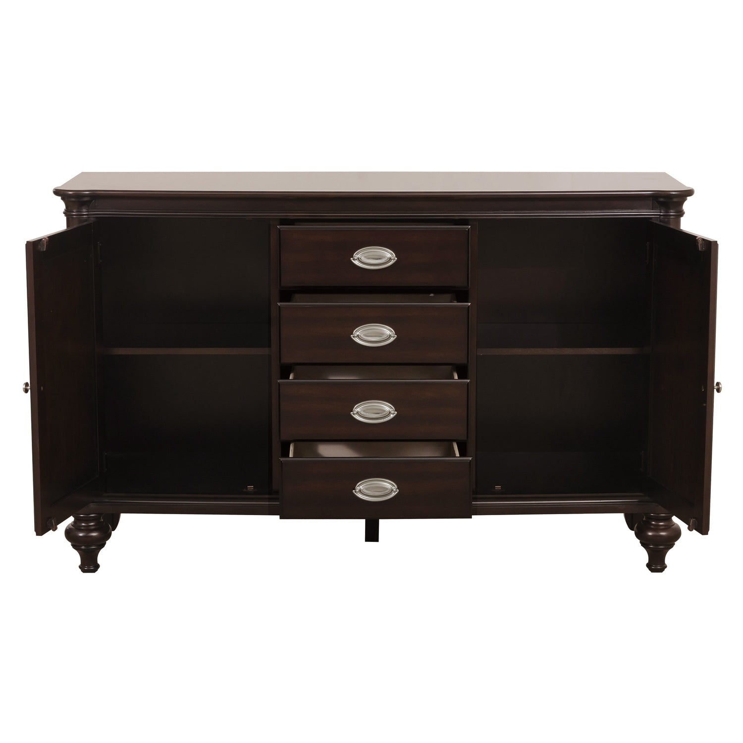 Marston Dark Cherry Buffet - 2615DC-55 - Bien Home Furniture & Electronics
