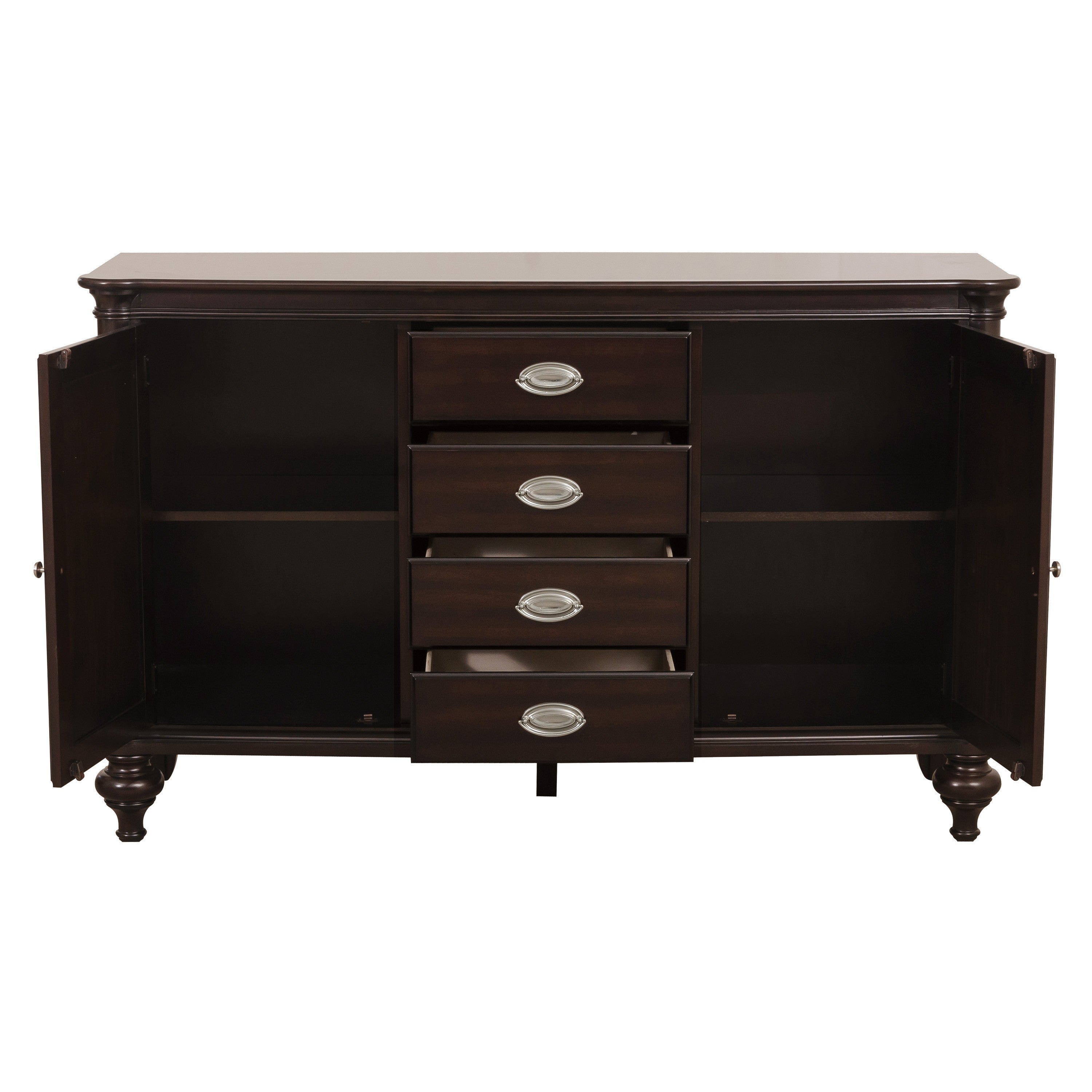 Marston Dark Cherry Buffet - 2615DC-55 - Bien Home Furniture & Electronics