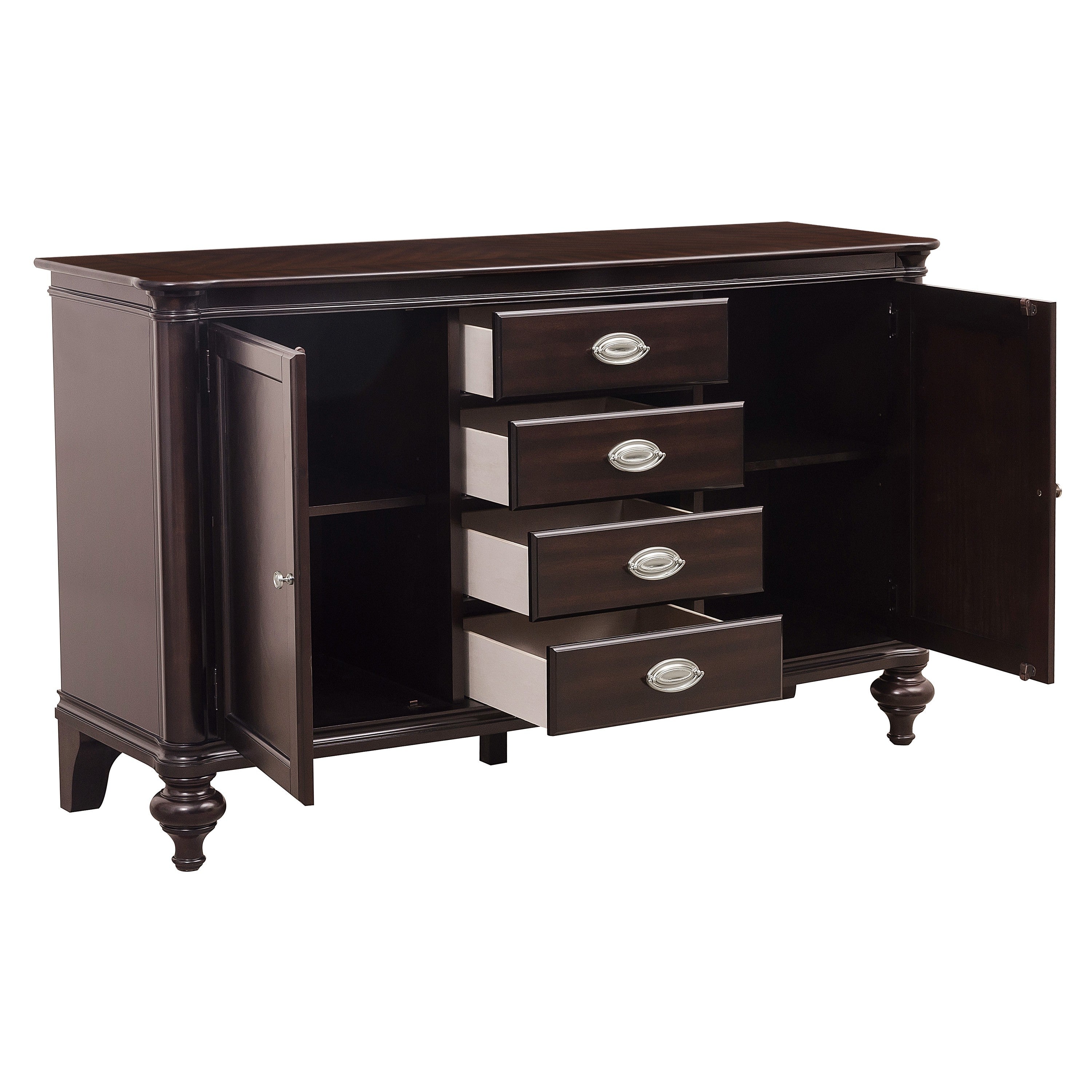 Marston Dark Cherry Buffet - 2615DC-55 - Bien Home Furniture & Electronics