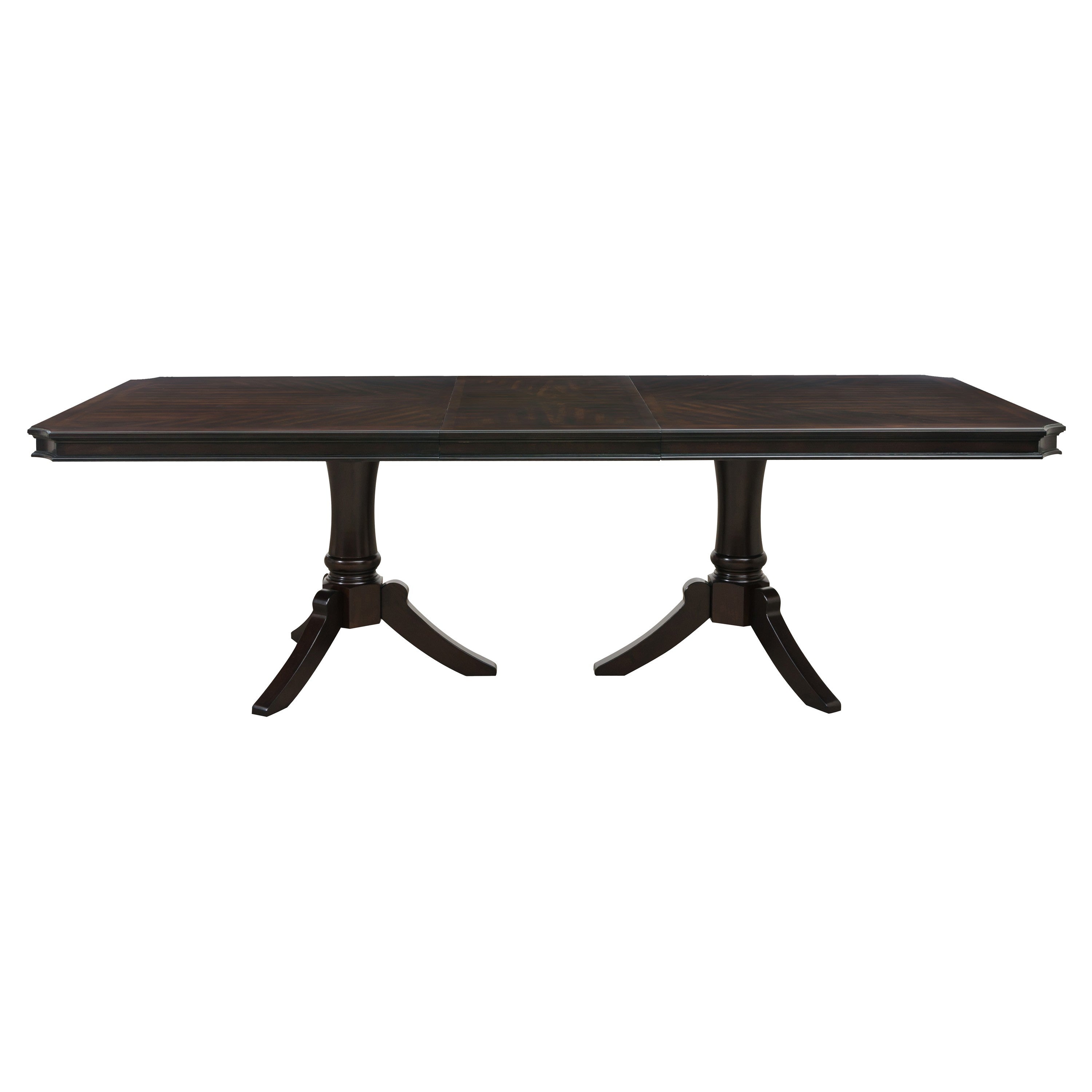 Marston Dark Cherry Extendable Dining Table - SET | 2615DC-96 | 2615DC-96B - Bien Home Furniture & Electronics