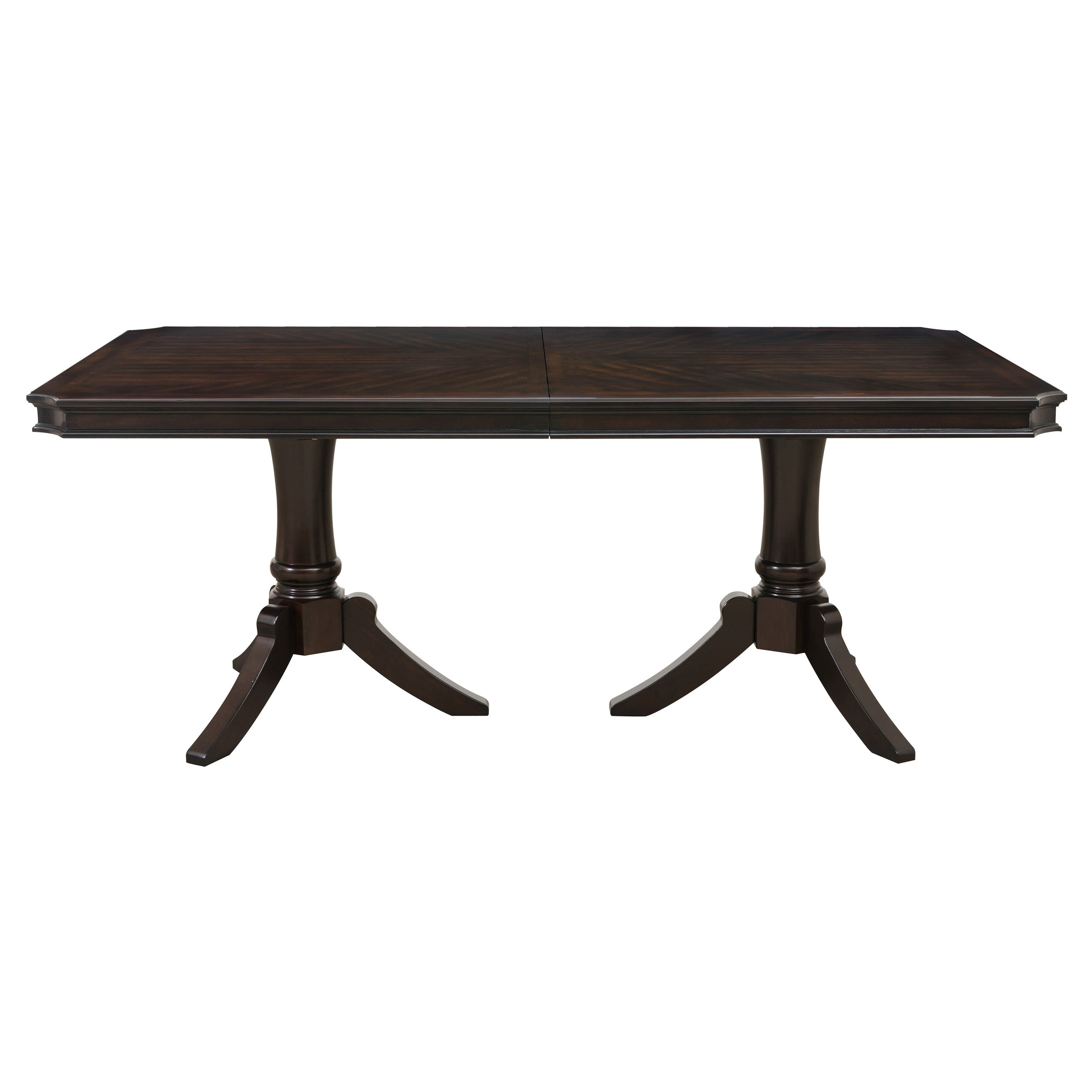 Marston Dark Cherry Extendable Dining Table - SET | 2615DC-96 | 2615DC-96B - Bien Home Furniture & Electronics