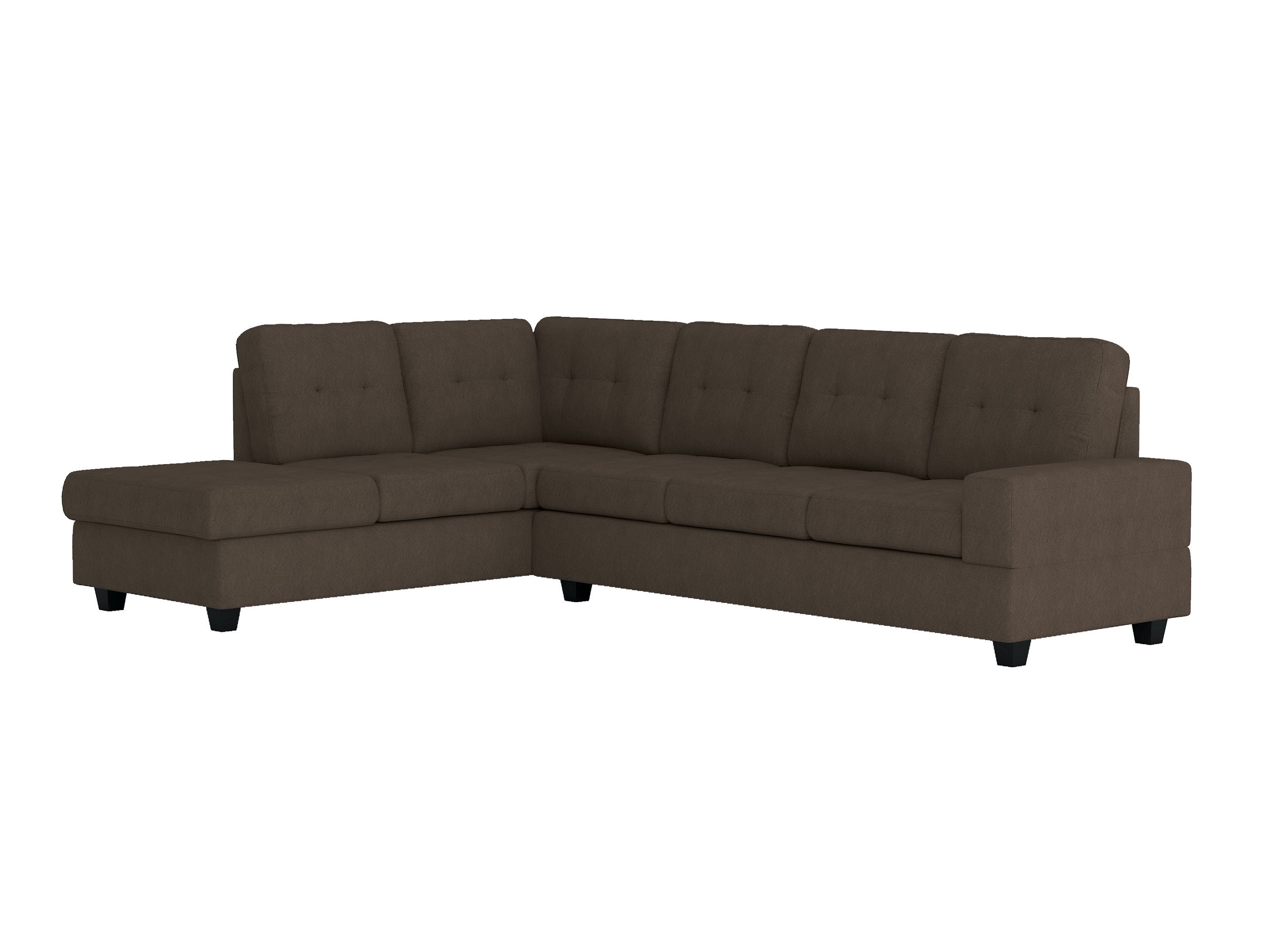Maston Chocolate 2-Piece Reversible Sectional with Drop-Down Cup Holders - 9507CHC*SC - Bien Home Furniture & Electronics