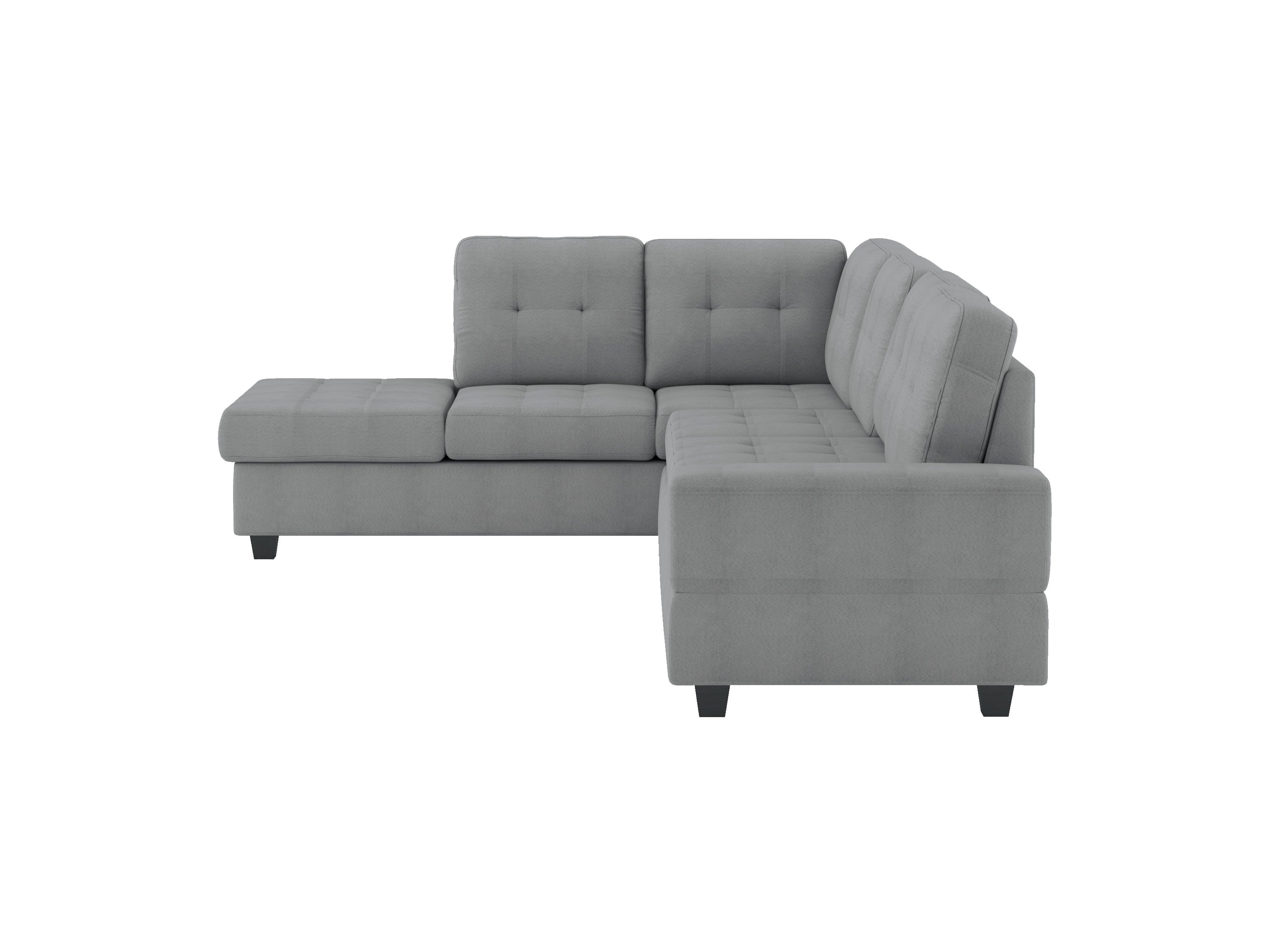 Maston Gray 2-Piece Reversible Sectional with Drop-Down Cup Holders - 9507GRY*SC - Bien Home Furniture & Electronics