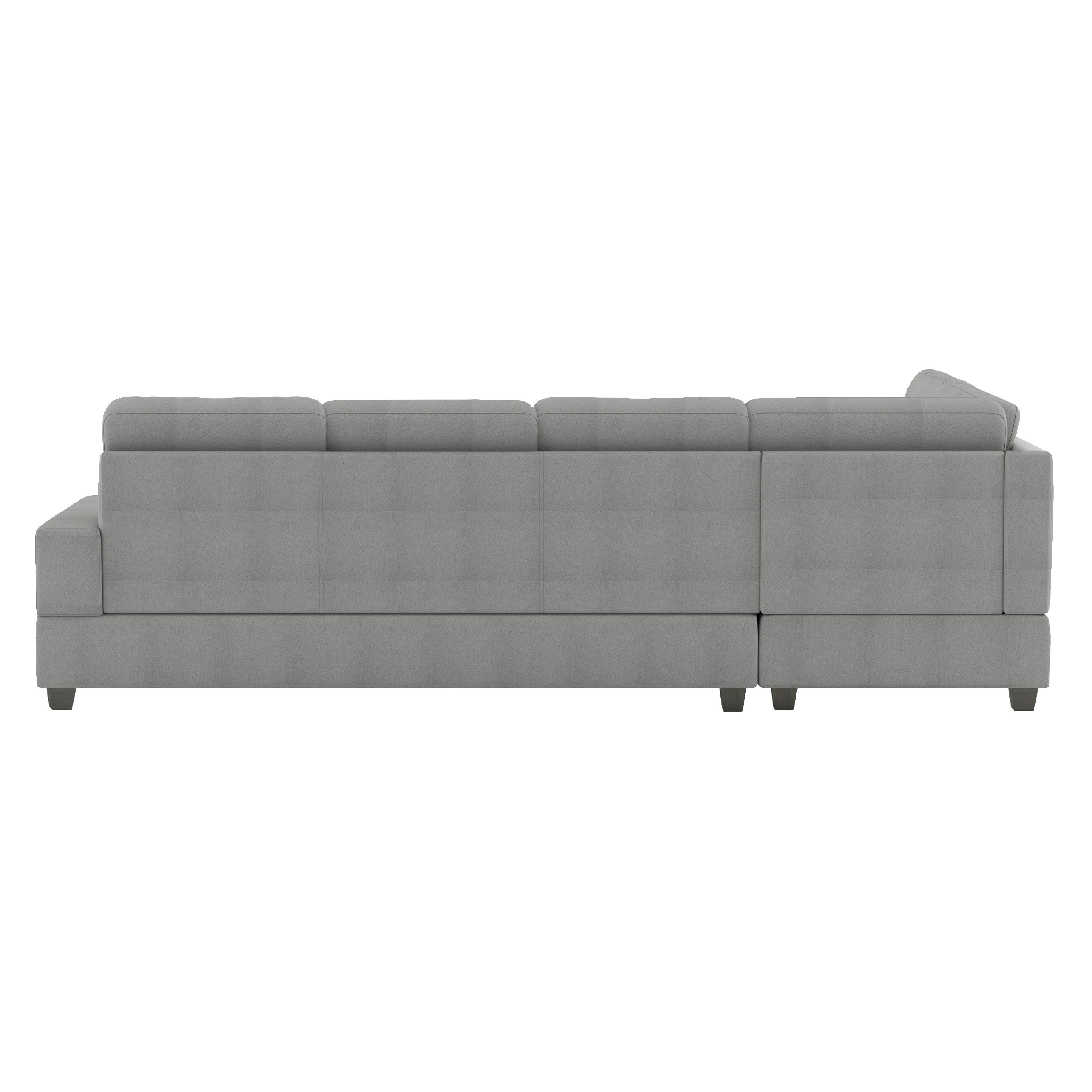 Maston Gray 2-Piece Reversible Sectional with Drop-Down Cup Holders - 9507GRY*SC - Bien Home Furniture & Electronics