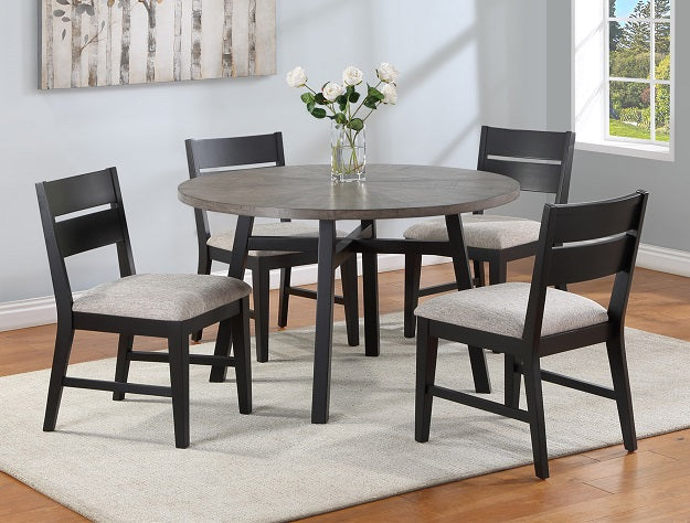 Mathis Black/Gray Dining Chair, Set of 2 - 2212S - Bien Home Furniture &amp; Electronics