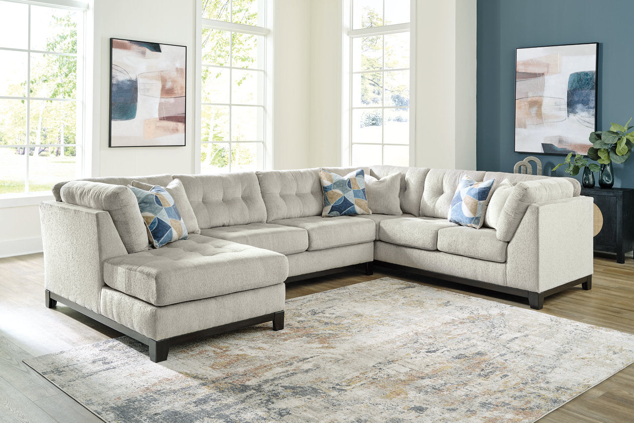 Maxon Place Stone 3-Piece Sectional with Chaise - 33004S1 - Bien Home Furniture & Electronics