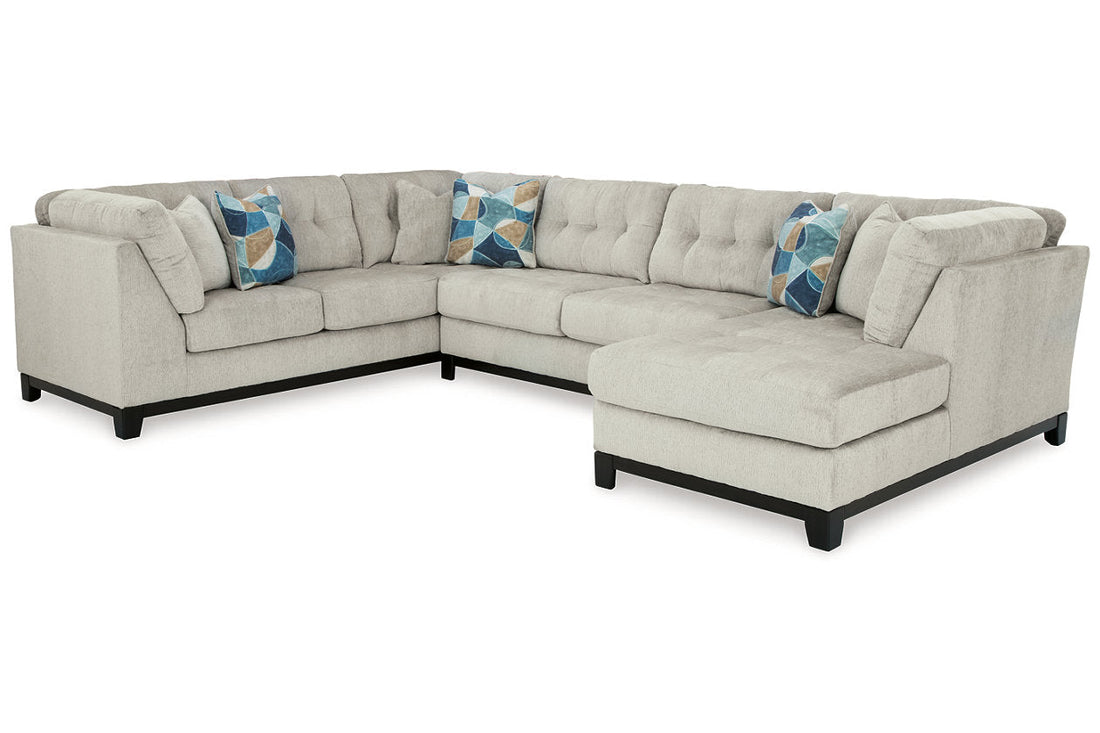 Maxon Place Stone 3-Piece Sectional with Chaise - 33004S2 - Bien Home Furniture & Electronics