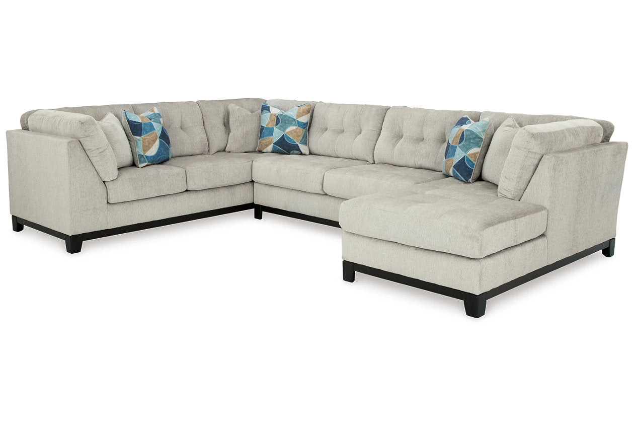 Maxon Place Stone 3-Piece Sectional with Chaise - 33004S2 - Bien Home Furniture & Electronics