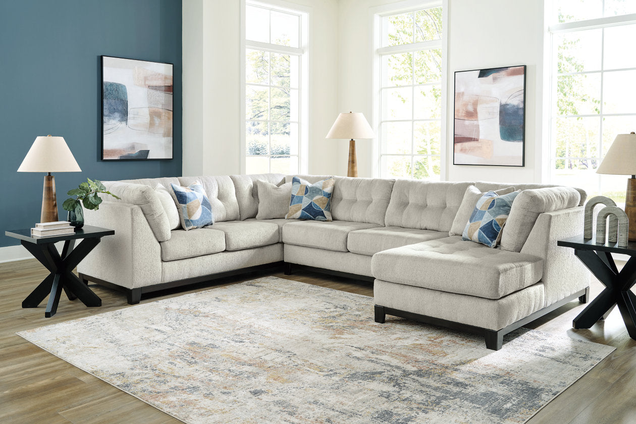 Maxon Place Stone 3-Piece Sectional with Chaise - 33004S2 - Bien Home Furniture & Electronics