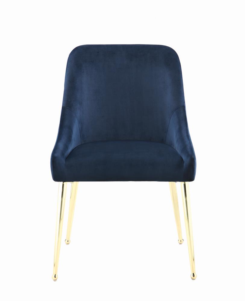 Mayette Dark Ink Blue Side Chairs, Set of 2 - 192492 - Bien Home Furniture & Electronics
