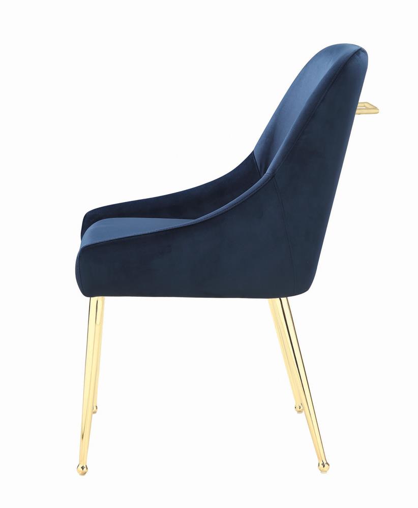 Mayette Dark Ink Blue Side Chairs, Set of 2 - 192492 - Bien Home Furniture & Electronics