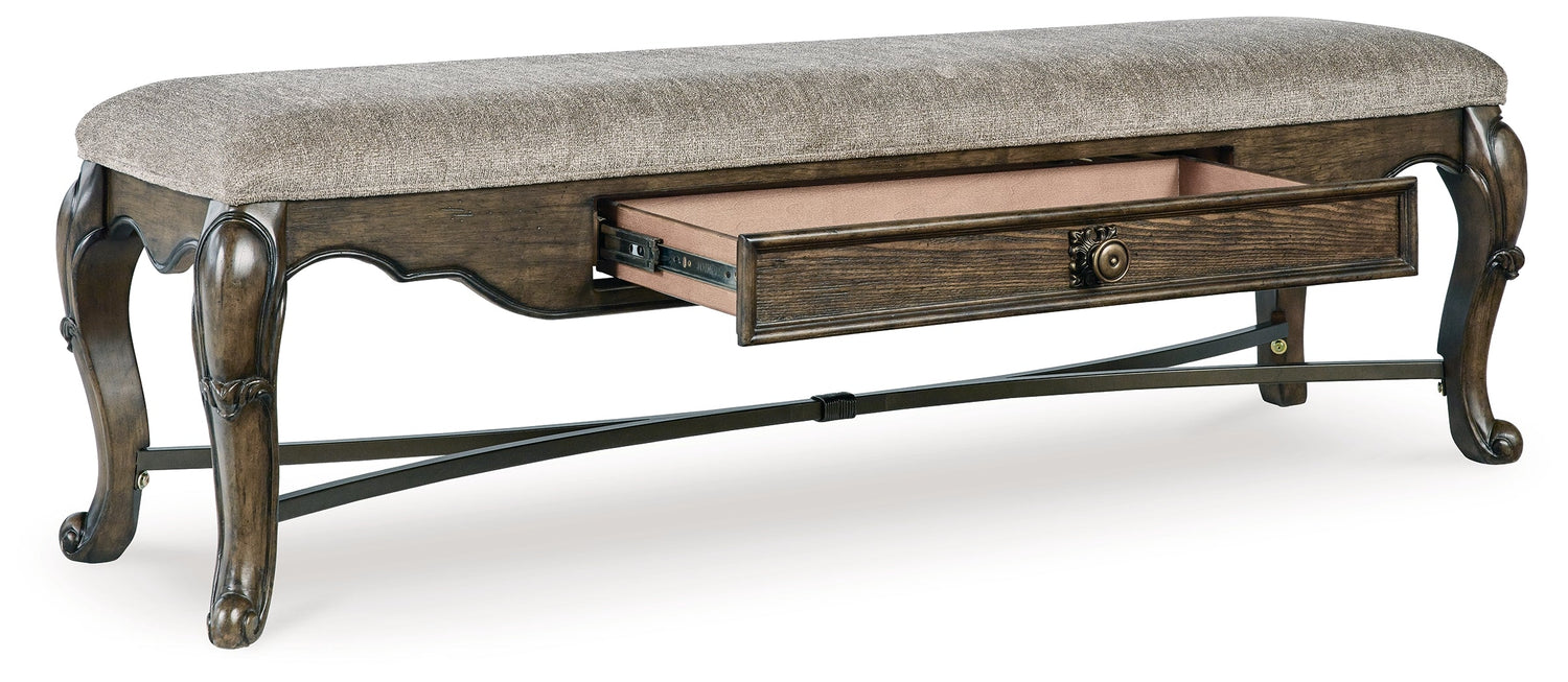 Maylee Dark Brown 63" Dining Bench - D947-00 - Bien Home Furniture & Electronics