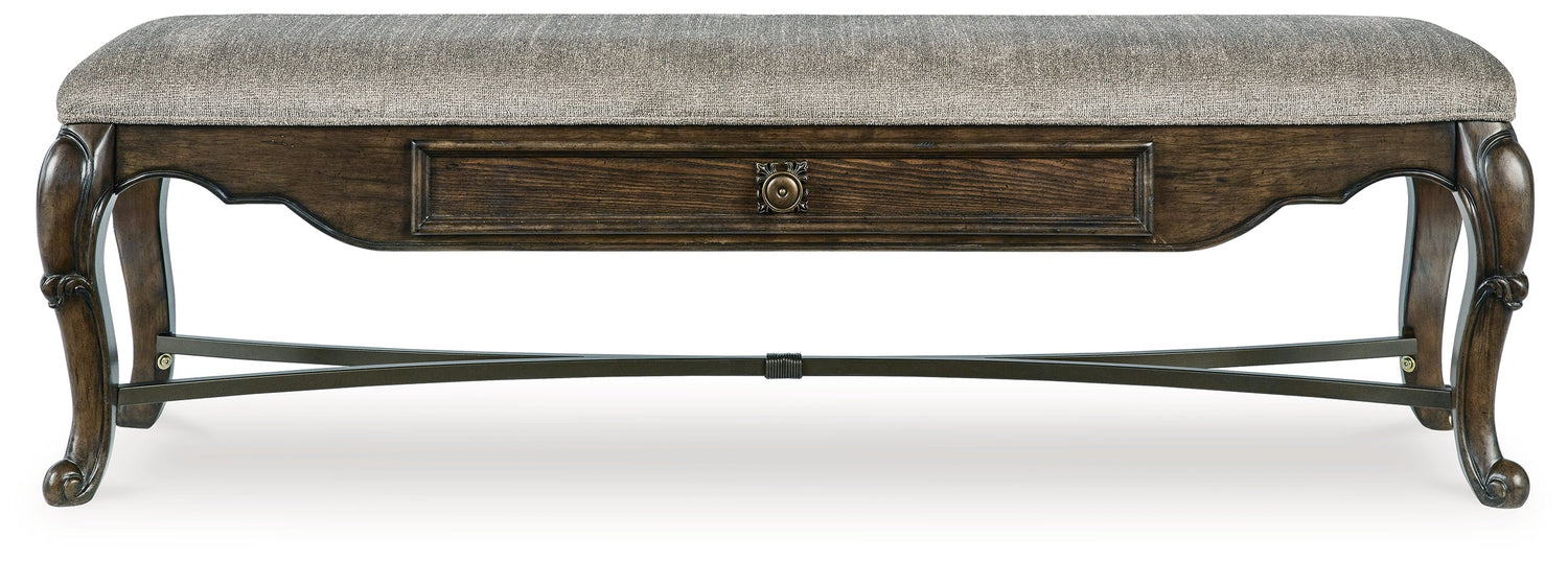 Maylee Dark Brown 63" Dining Bench - D947-00 - Bien Home Furniture & Electronics