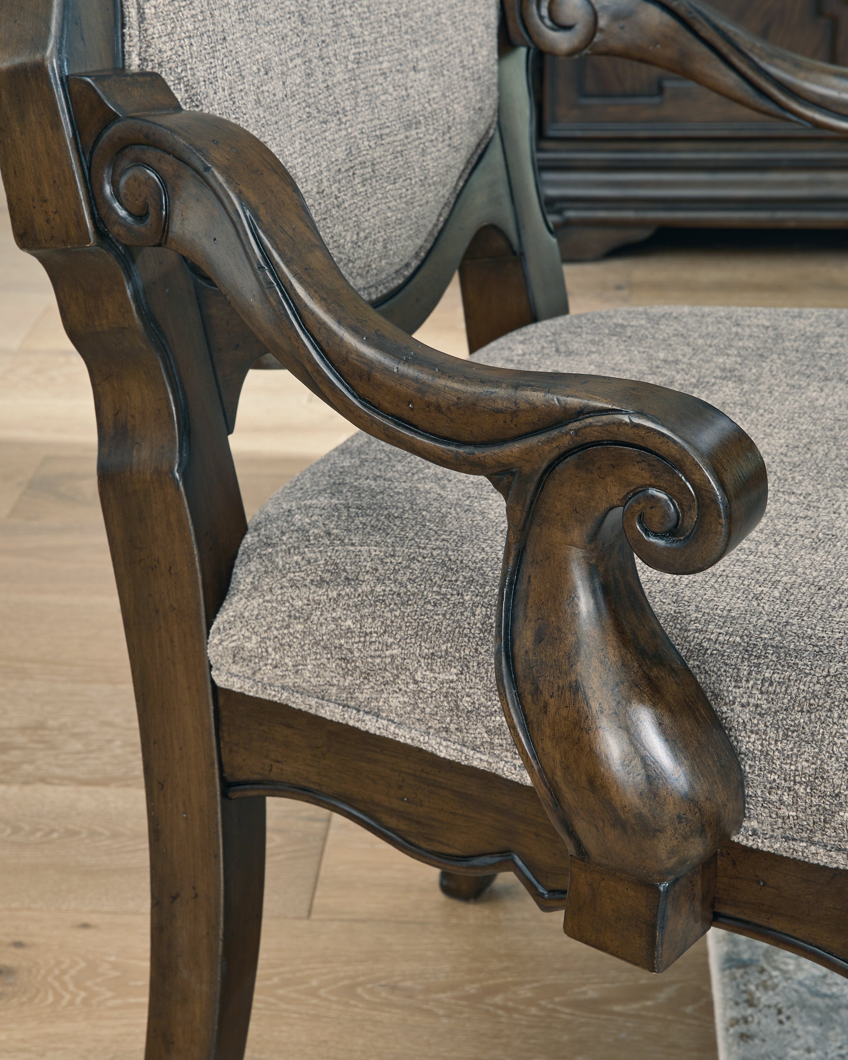 Maylee Dark Brown Dining Arm Chair, Set of 2 - D947-01A - Bien Home Furniture & Electronics