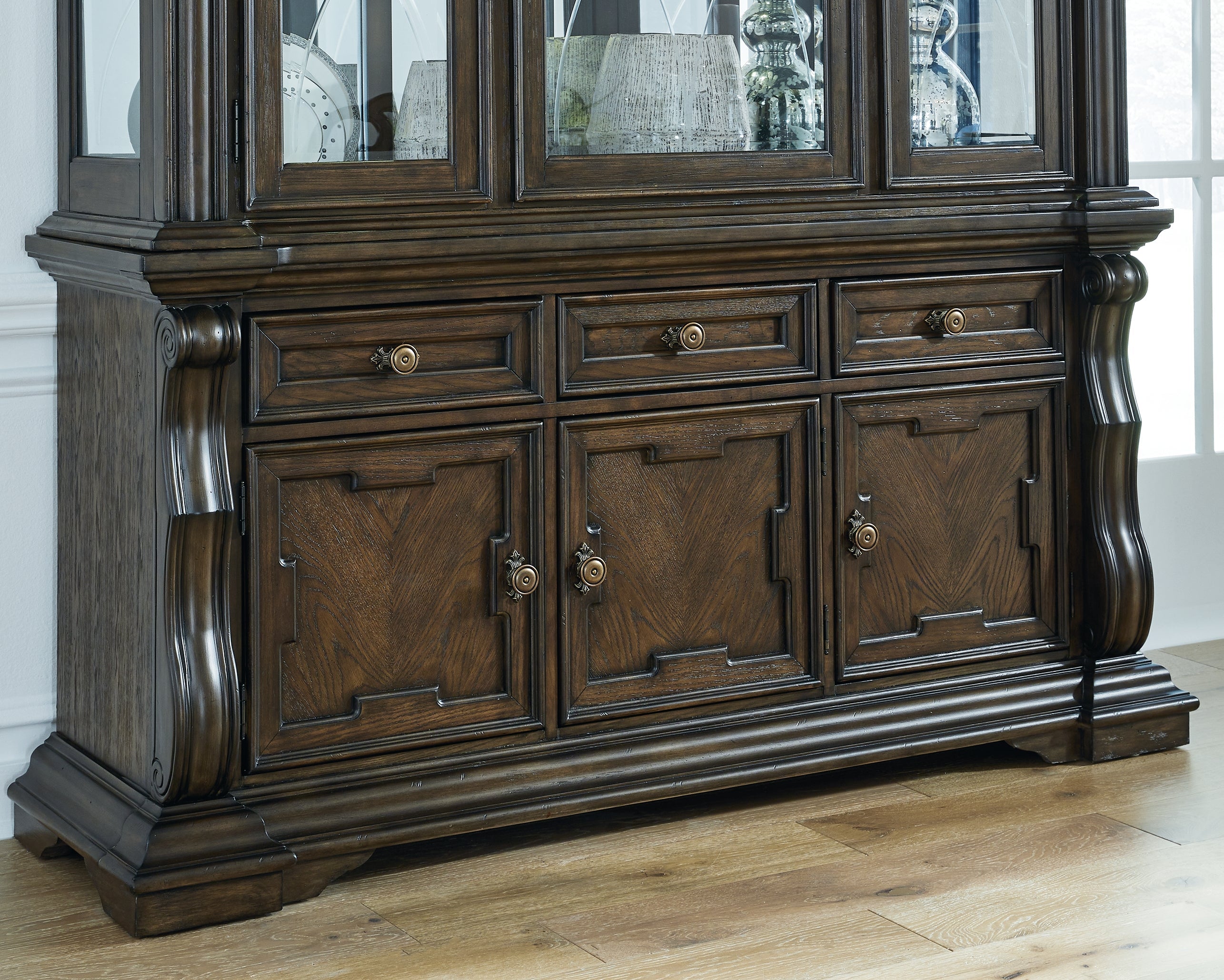Maylee Dark Brown Dining Buffet - D947-80 - Bien Home Furniture & Electronics