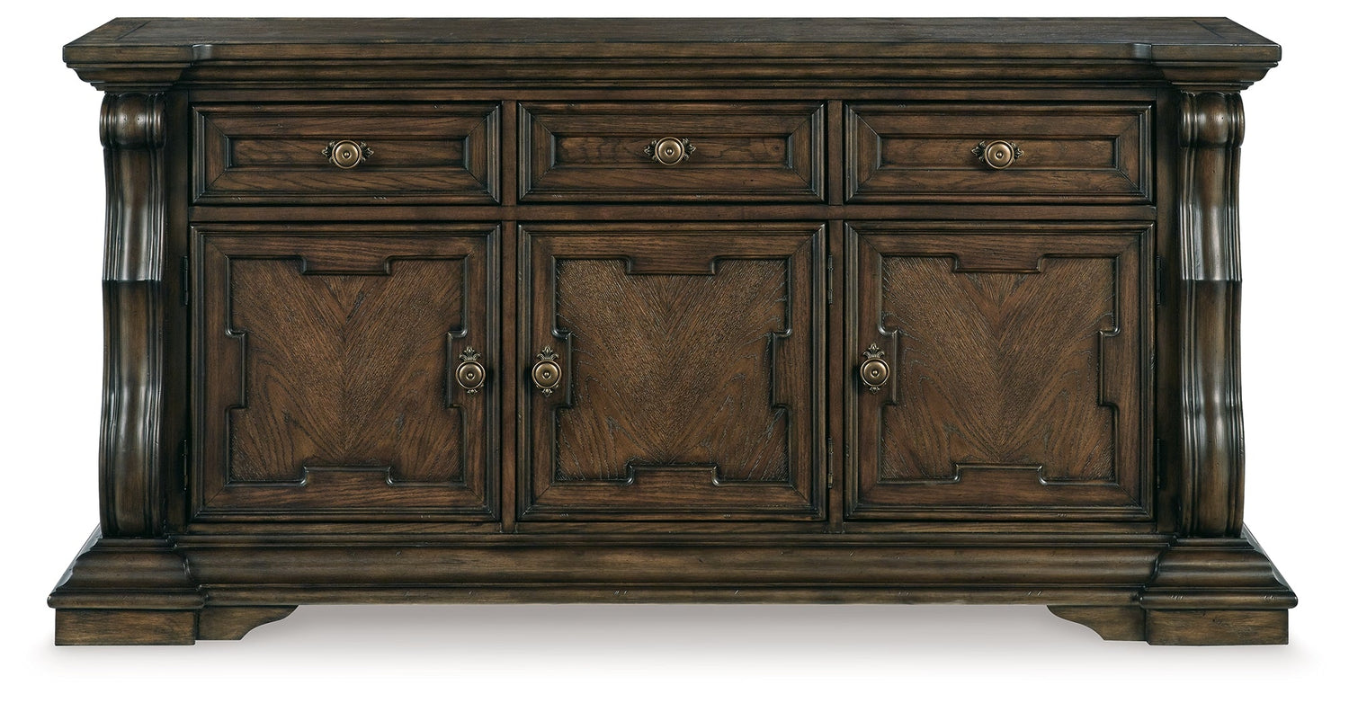 Maylee Dark Brown Dining Buffet - D947-80 - Bien Home Furniture & Electronics