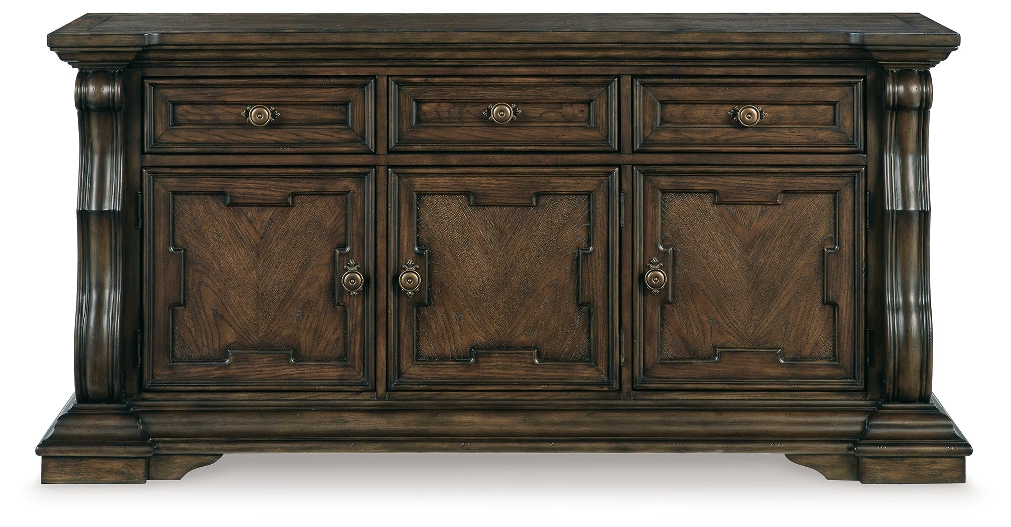 Maylee Dark Brown Dining Buffet - D947-80 - Bien Home Furniture & Electronics