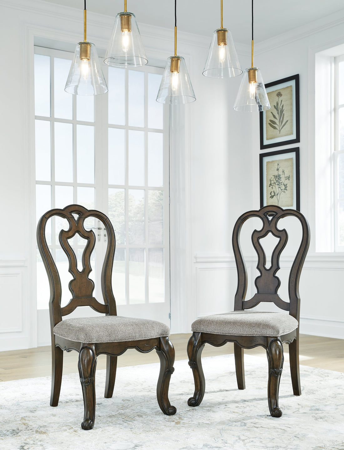 Maylee Dark Brown Dining Chair, Set of 2 - D947-01 - Bien Home Furniture &amp; Electronics