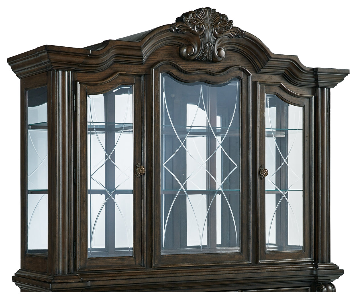 Maylee Dark Brown Dining Hutch - D947-81 - Bien Home Furniture & Electronics