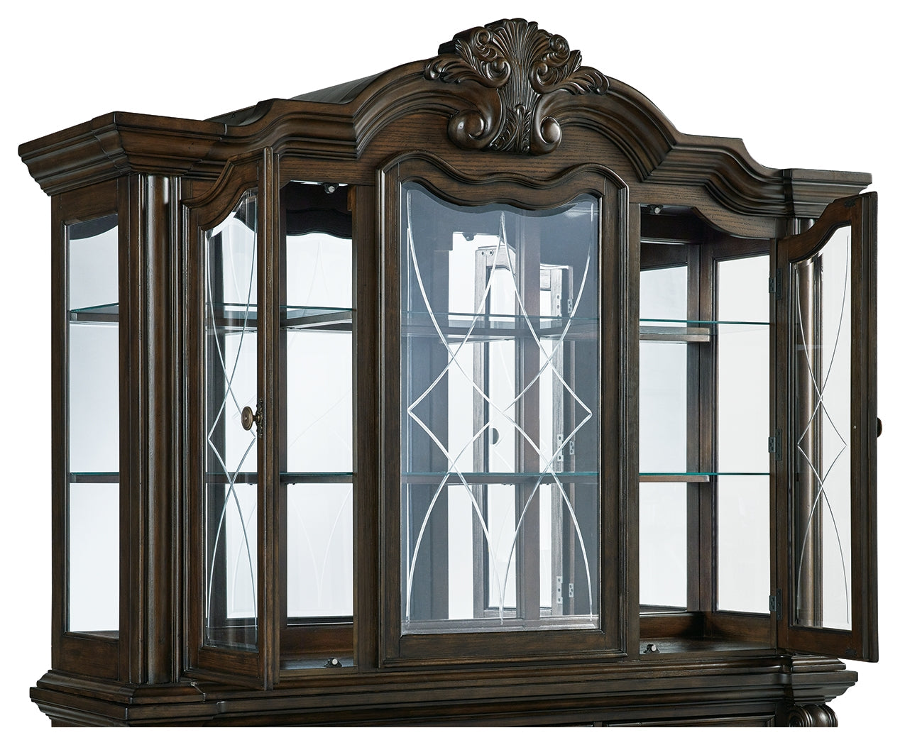 Maylee Dark Brown Dining Hutch - D947-81 - Bien Home Furniture & Electronics