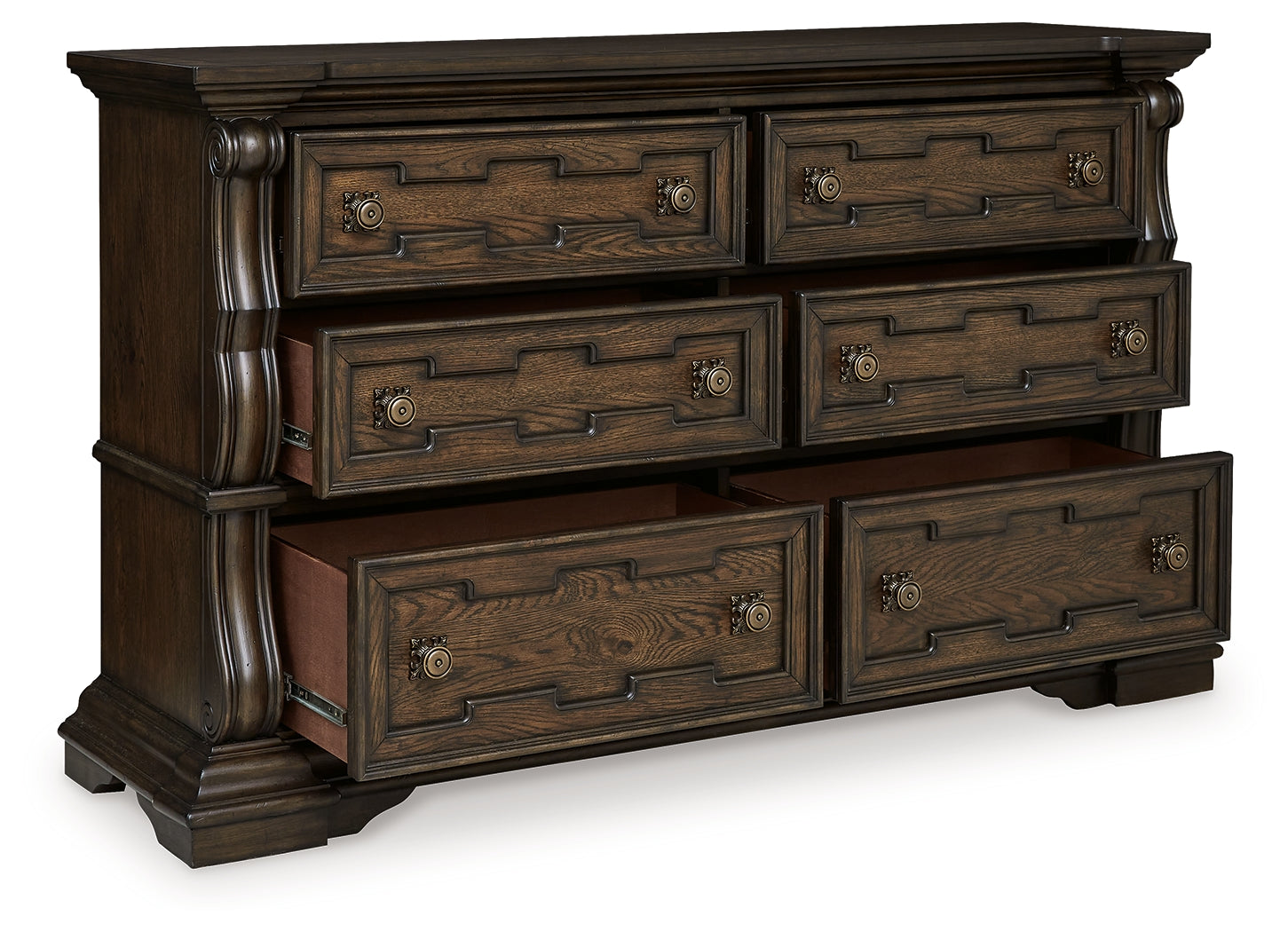 Maylee Dark Brown Dresser - B947-31 - Bien Home Furniture &amp; Electronics