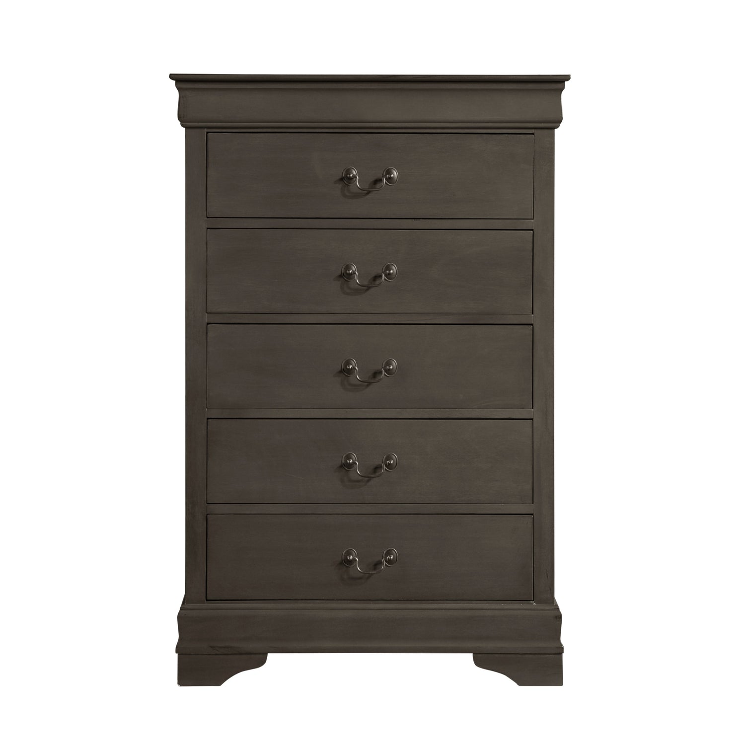 Mayville Stained Gray Sleigh Bedroom Set - SET | 2147SG-1 | 2147SG-3 | 2147SG-4 | 2147SG-9 - Bien Home Furniture & Electronics