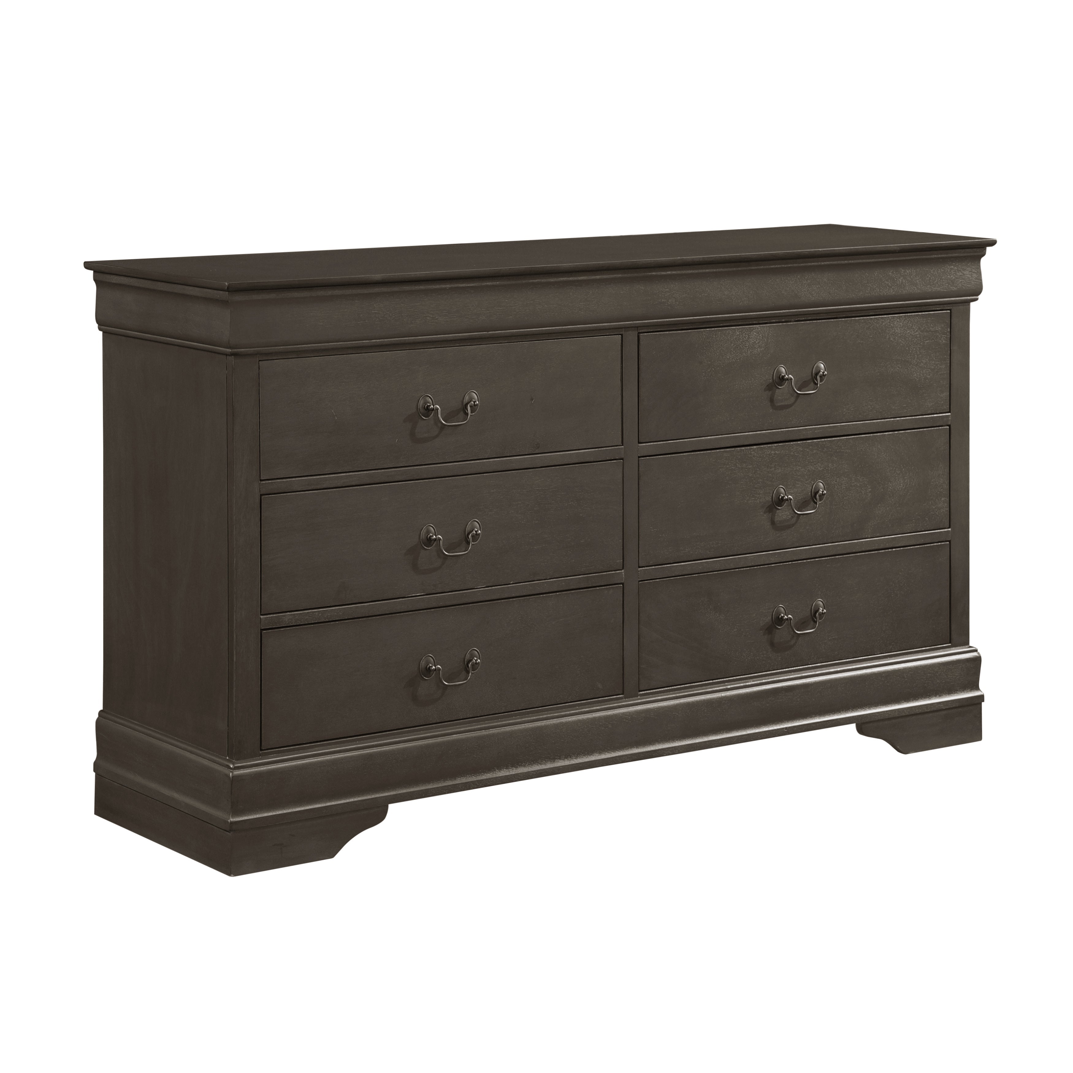 Mayville Stained Gray Sleigh Bedroom Set - SET | 2147SG-1 | 2147SG-3 | 2147SG-4 | 2147SG-9 - Bien Home Furniture & Electronics