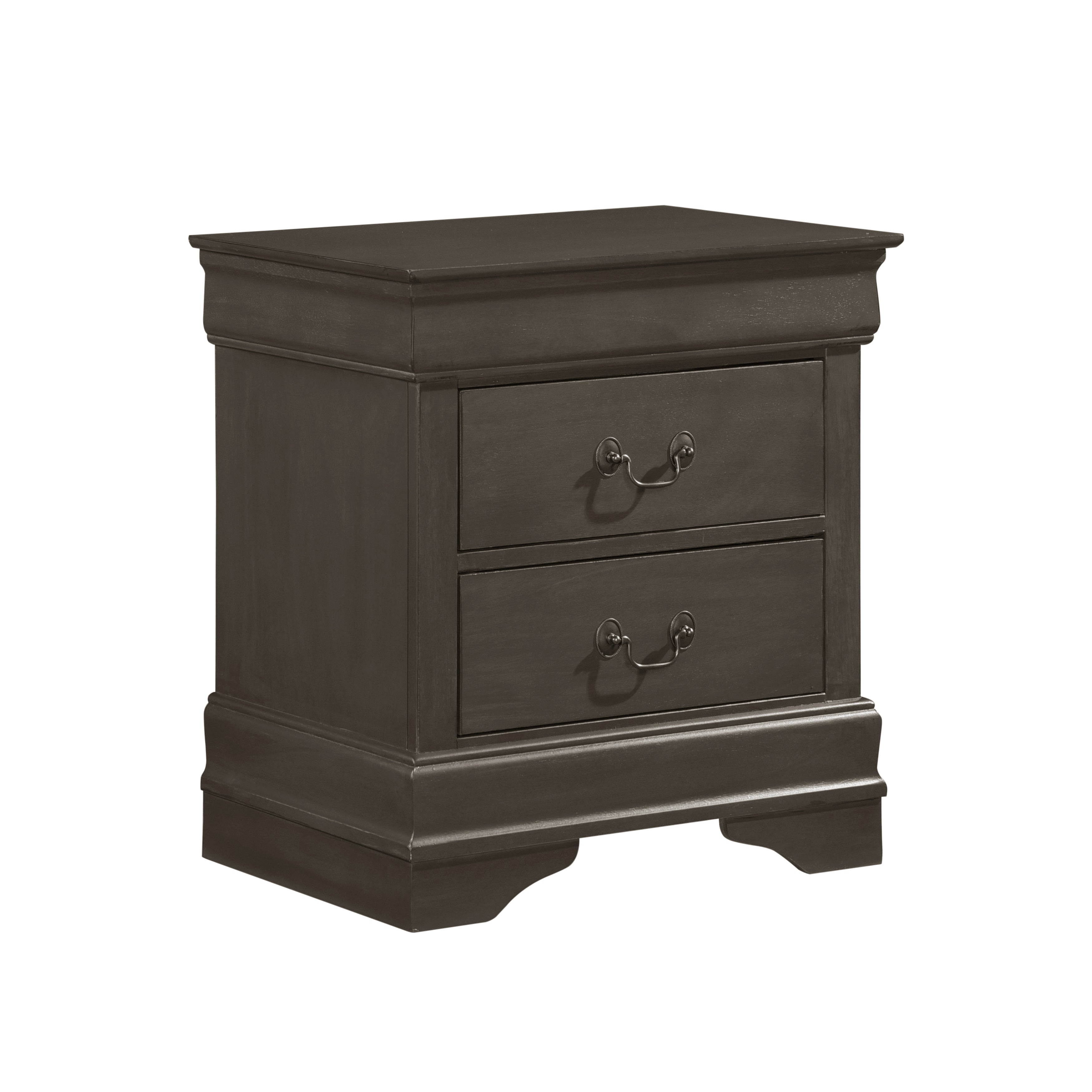 Mayville Stained Gray Sleigh Bedroom Set - SET | 2147SG-1 | 2147SG-3 | 2147SG-4 | 2147SG-9 - Bien Home Furniture & Electronics
