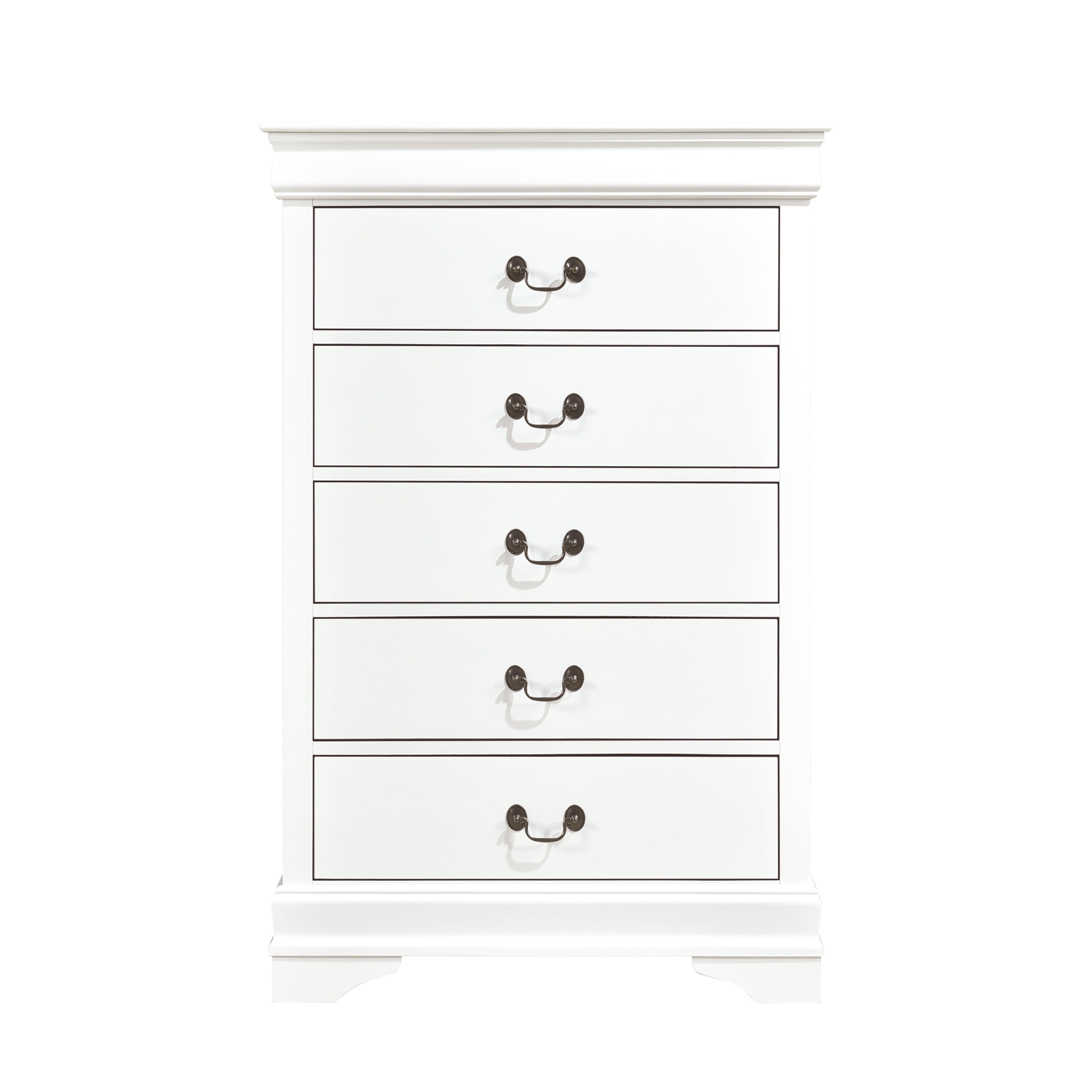 Mayville White Sleigh Bedroom Set - SET | 2147KW-1 | 2147KW-3EK | 2147W-5 | 2147W-6 | 2147W-4 | 2147W-9 - Bien Home Furniture & Electronics