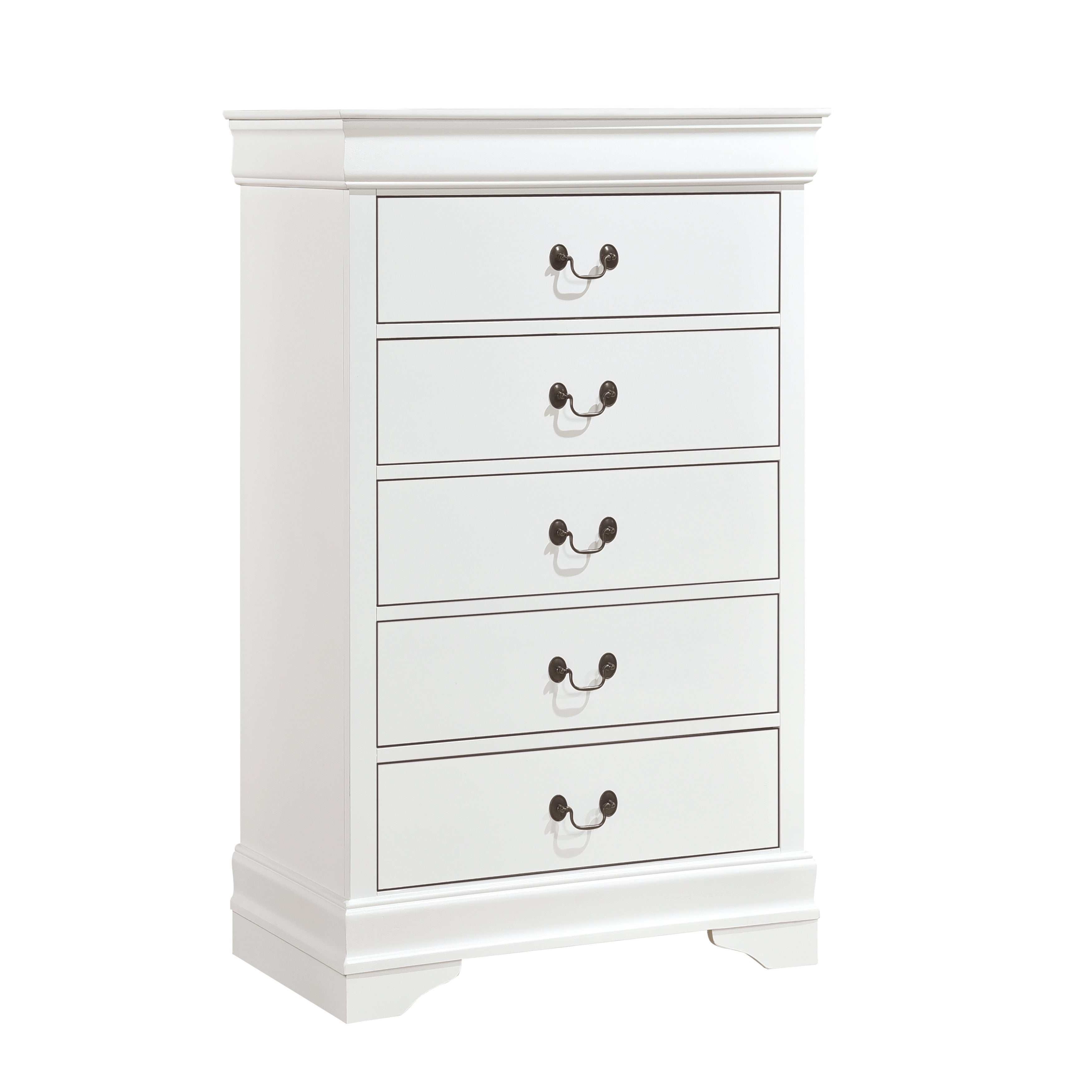 Mayville White Sleigh Bedroom Set - SET | 2147KW-1 | 2147KW-3EK | 2147W-5 | 2147W-6 | 2147W-4 | 2147W-9 - Bien Home Furniture & Electronics