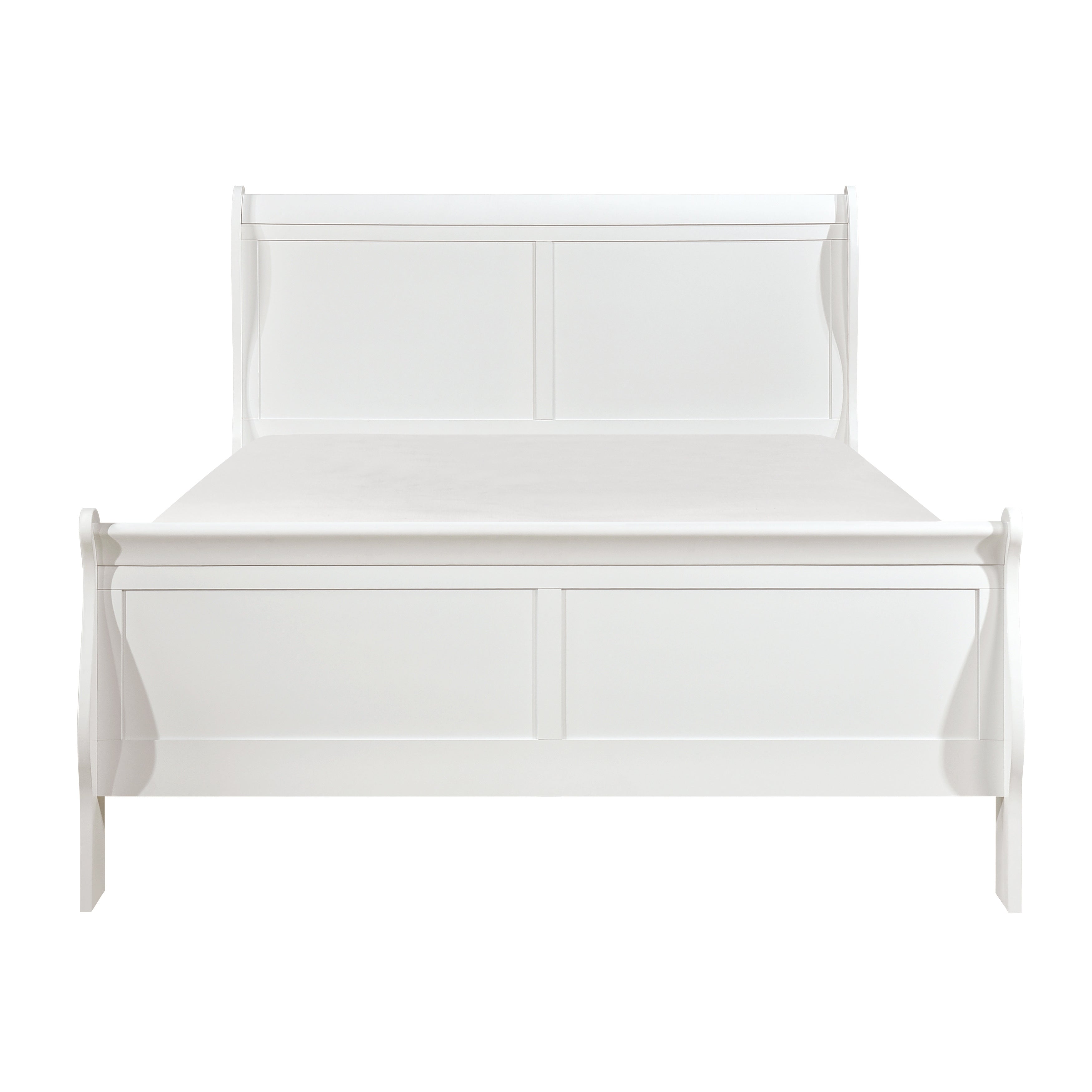 Mayville White Sleigh Bedroom Set - SET | 2147KW-1 | 2147KW-3EK | 2147W-5 | 2147W-6 | 2147W-4 | 2147W-9 - Bien Home Furniture & Electronics