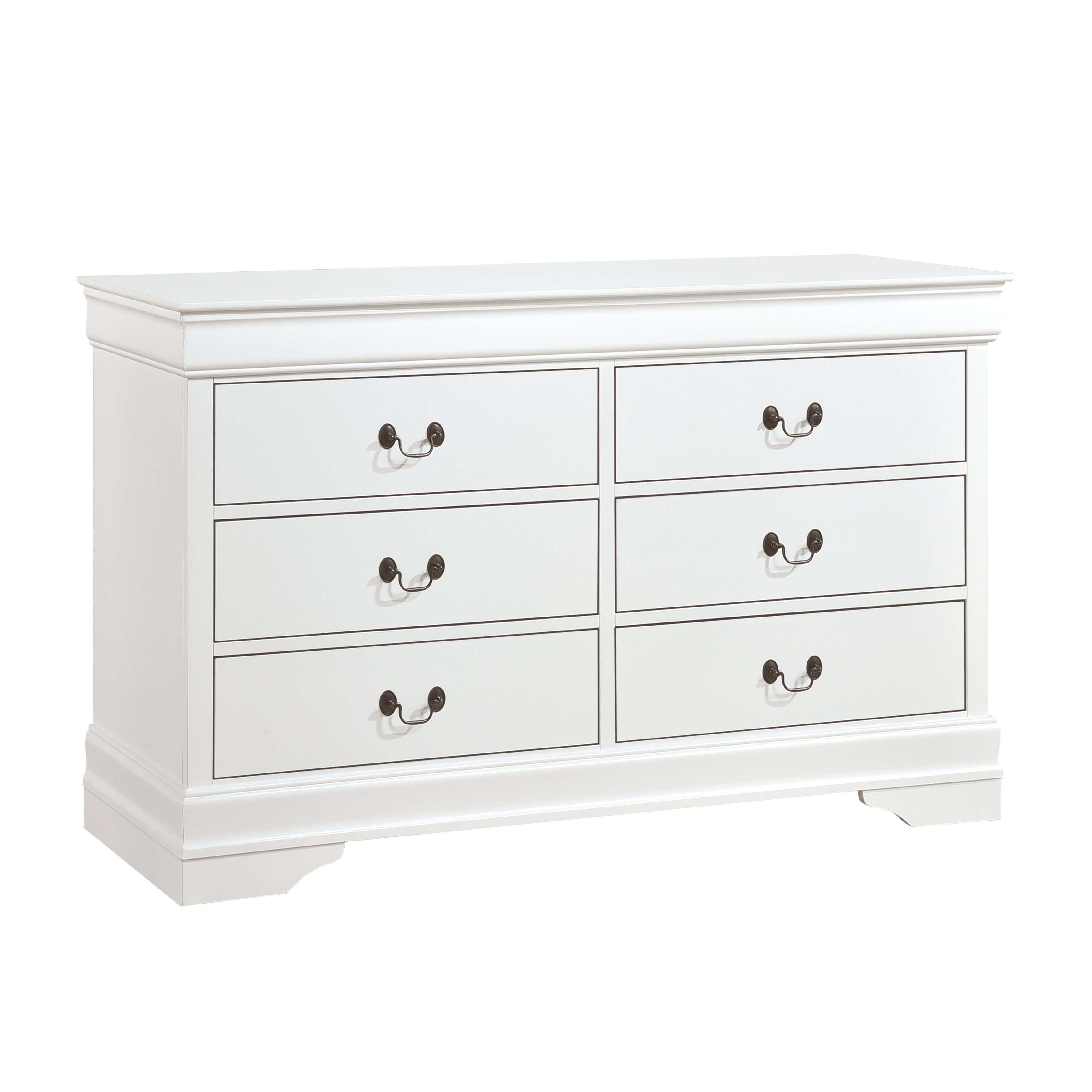 Mayville White Sleigh Bedroom Set - SET | 2147KW-1 | 2147KW-3EK | 2147W-5 | 2147W-6 | 2147W-4 | 2147W-9 - Bien Home Furniture & Electronics