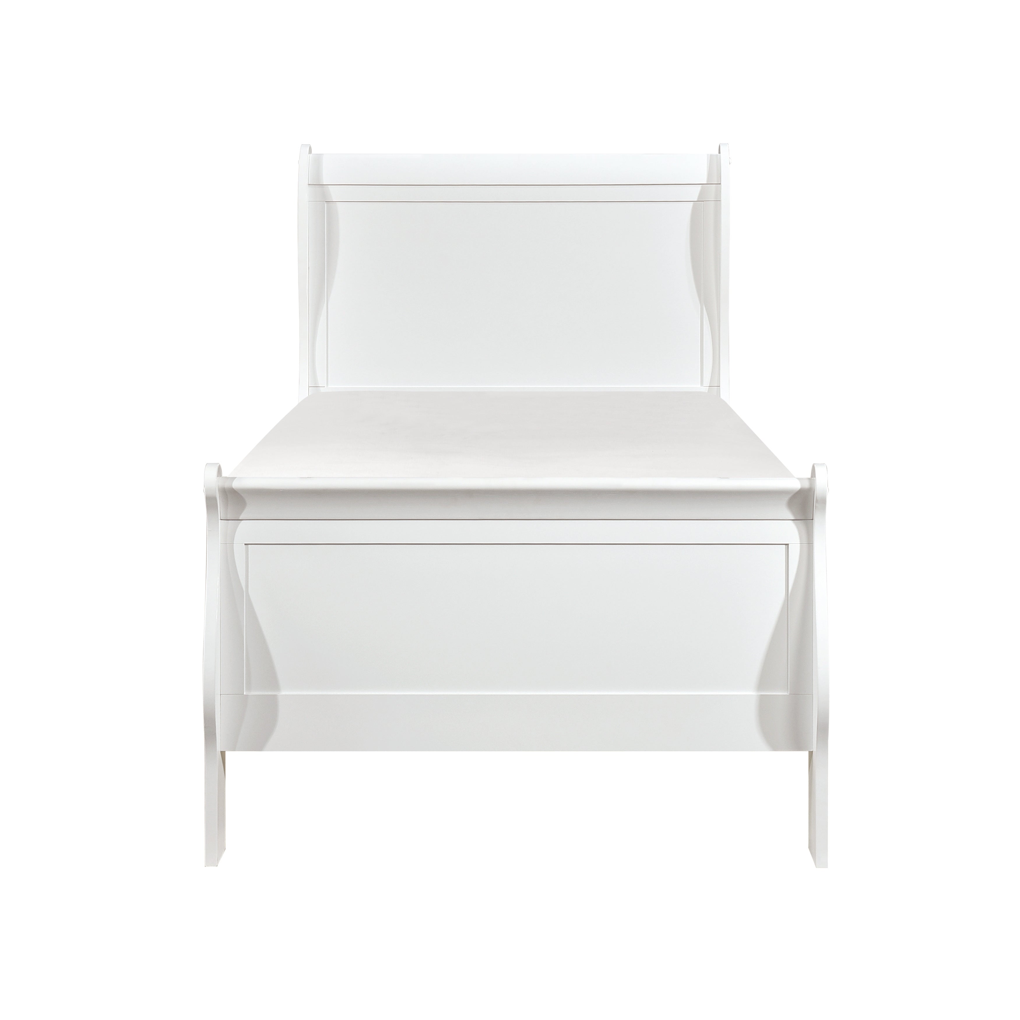 Mayville White Sleigh Youth Bedroom Set - SET | 2147TW-1 | 2147TW-3 | 2147W-4 | 2147W-9 - Bien Home Furniture &amp; Electronics