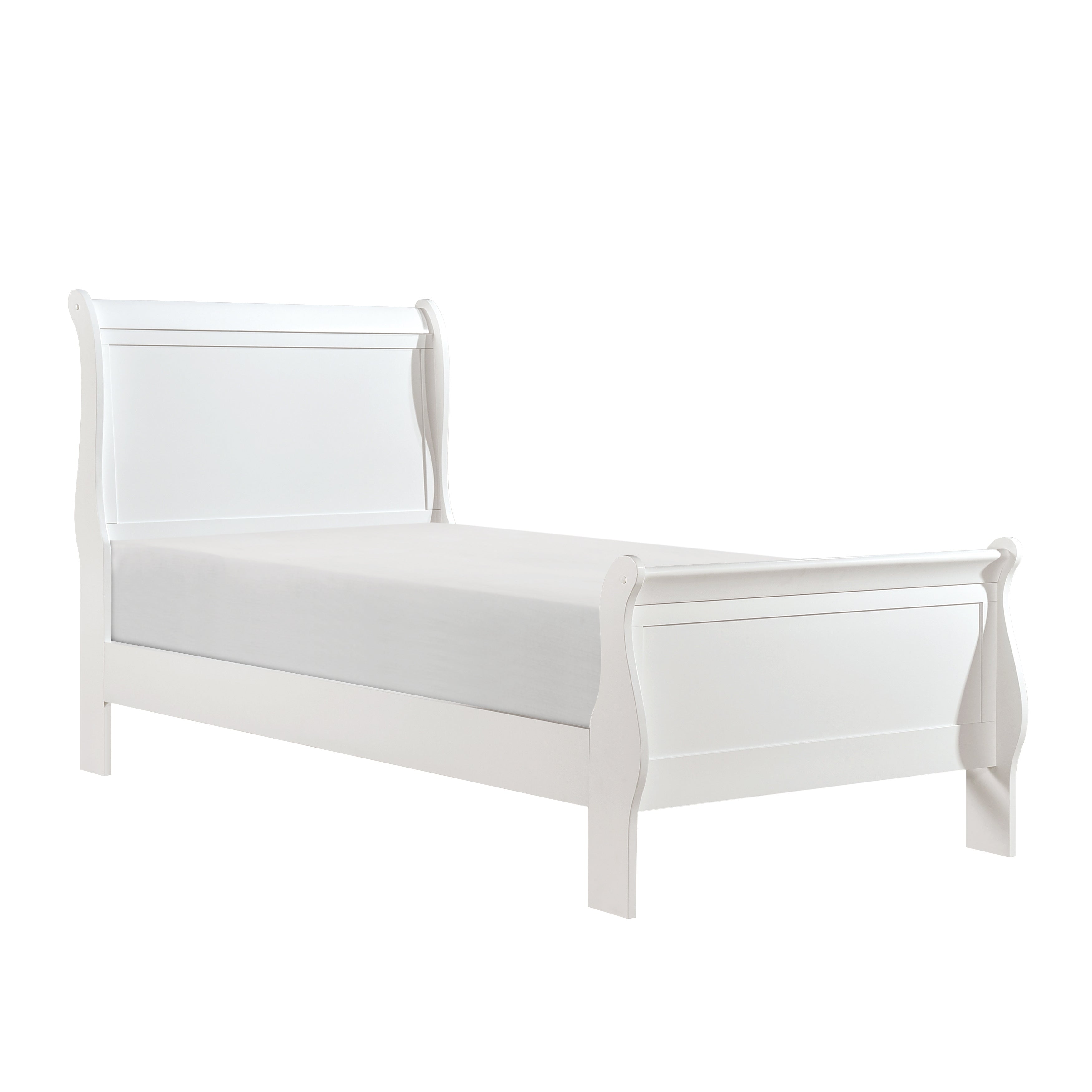 Mayville White Sleigh Youth Bedroom Set - SET | 2147TW-1 | 2147TW-3 | 2147W-4 | 2147W-9 - Bien Home Furniture & Electronics
