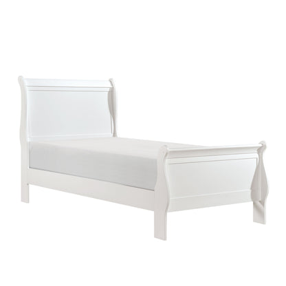 Mayville White Sleigh Youth Bedroom Set - SET | 2147TW-1 | 2147TW-3 | 2147W-4 | 2147W-9 - Bien Home Furniture &amp; Electronics