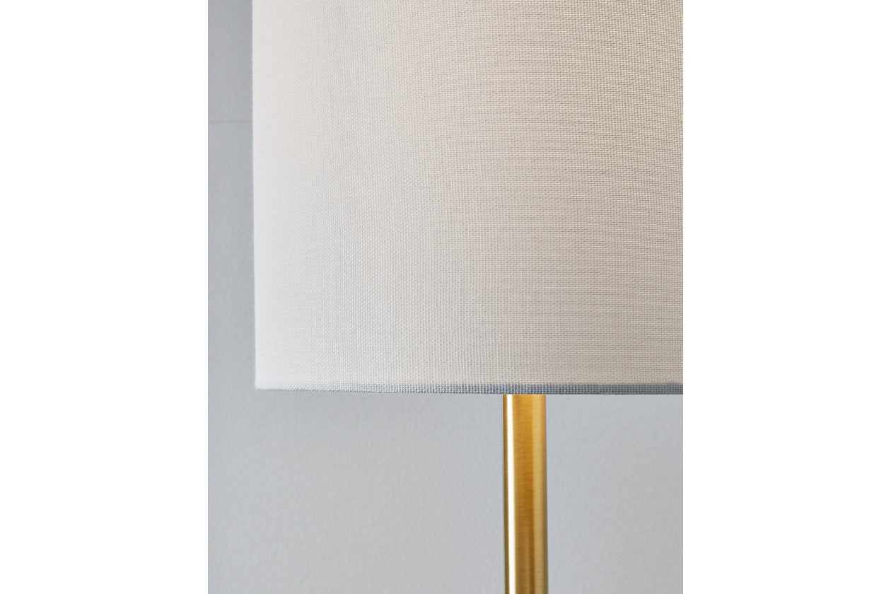 Maywick White/Brass Finish Table Lamp - L235674 - Bien Home Furniture & Electronics