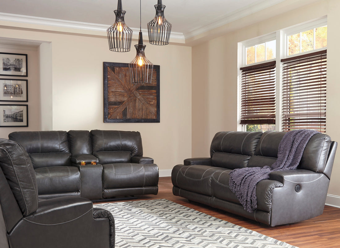 McCaskill Gray Power Reclining Living Room Set - SET | U6090047 | U6090096 - Bien Home Furniture &amp; Electronics
