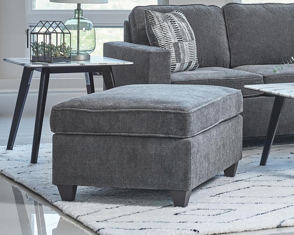 Mccord Upholstered Ottoman Dark Gray - 509348 - Bien Home Furniture & Electronics