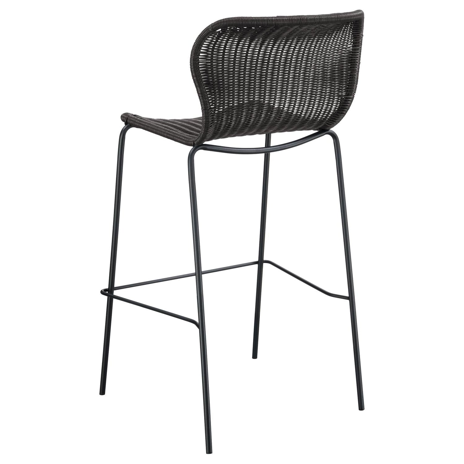 McKinley Brown/Sandy Black Upholstered Bar Stools with Footrest, Set of 2 - 192040 - Bien Home Furniture & Electronics