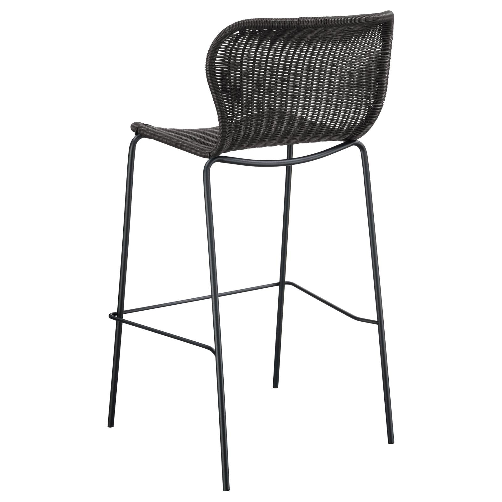 McKinley Brown/Sandy Black Upholstered Bar Stools with Footrest, Set of 2 - 192040 - Bien Home Furniture & Electronics