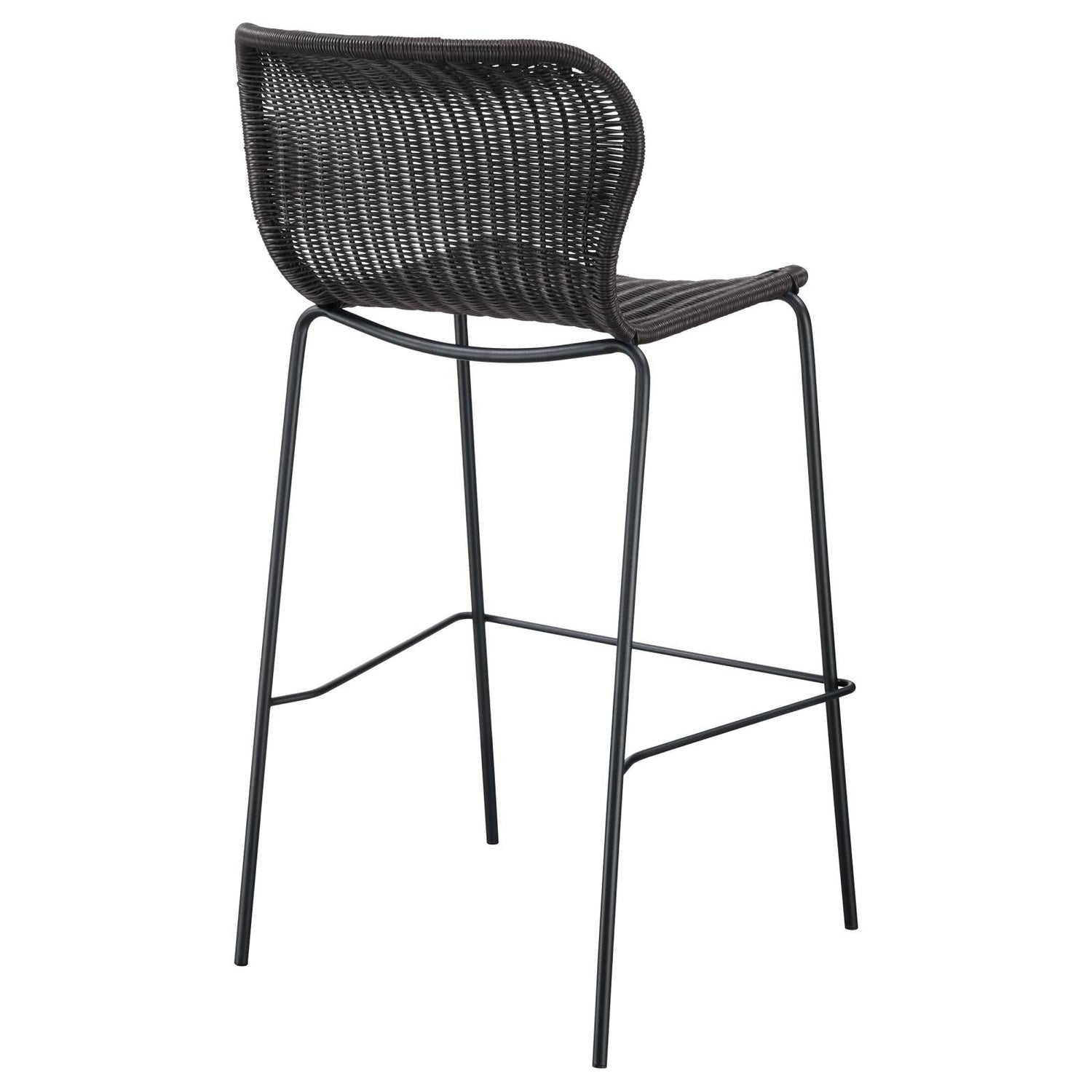 McKinley Brown/Sandy Black Upholstered Bar Stools with Footrest, Set of 2 - 192040 - Bien Home Furniture & Electronics