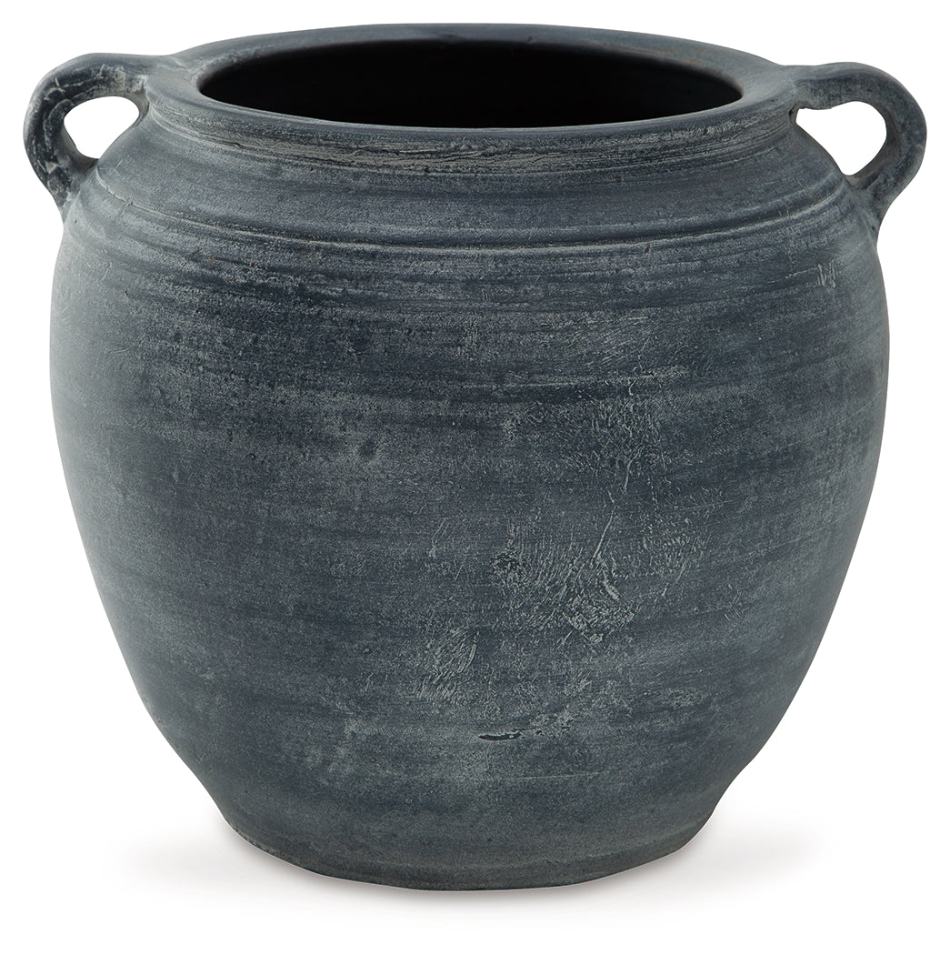 Meadie Distressed Blue Vase - A2000628 - Bien Home Furniture & Electronics