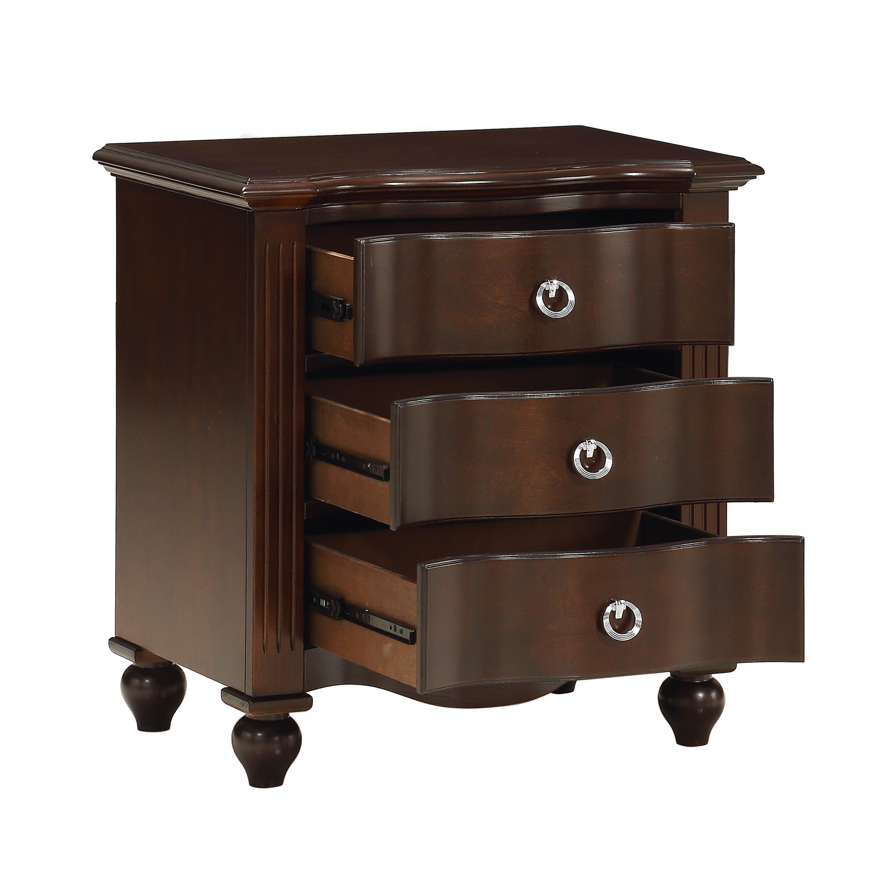 Meghan Espresso Nightstand - 2058C-4 - Bien Home Furniture & Electronics