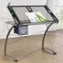 Melo Champagne 3-Drawer Drafting Desk - 800986 - Bien Home Furniture & Electronics