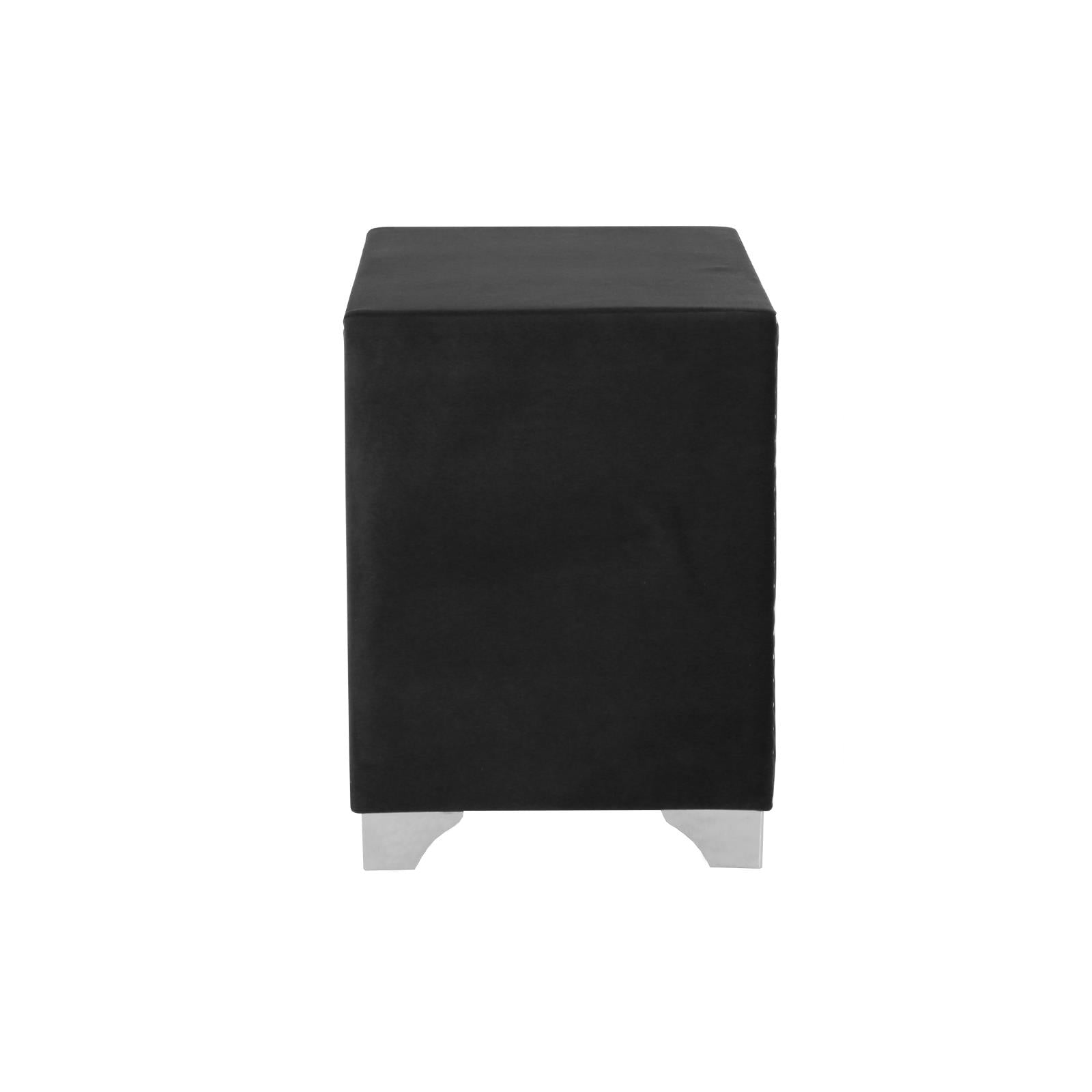 Melody 2-Drawer Upholstered Nightstand Gray - 223382 - Bien Home Furniture & Electronics
